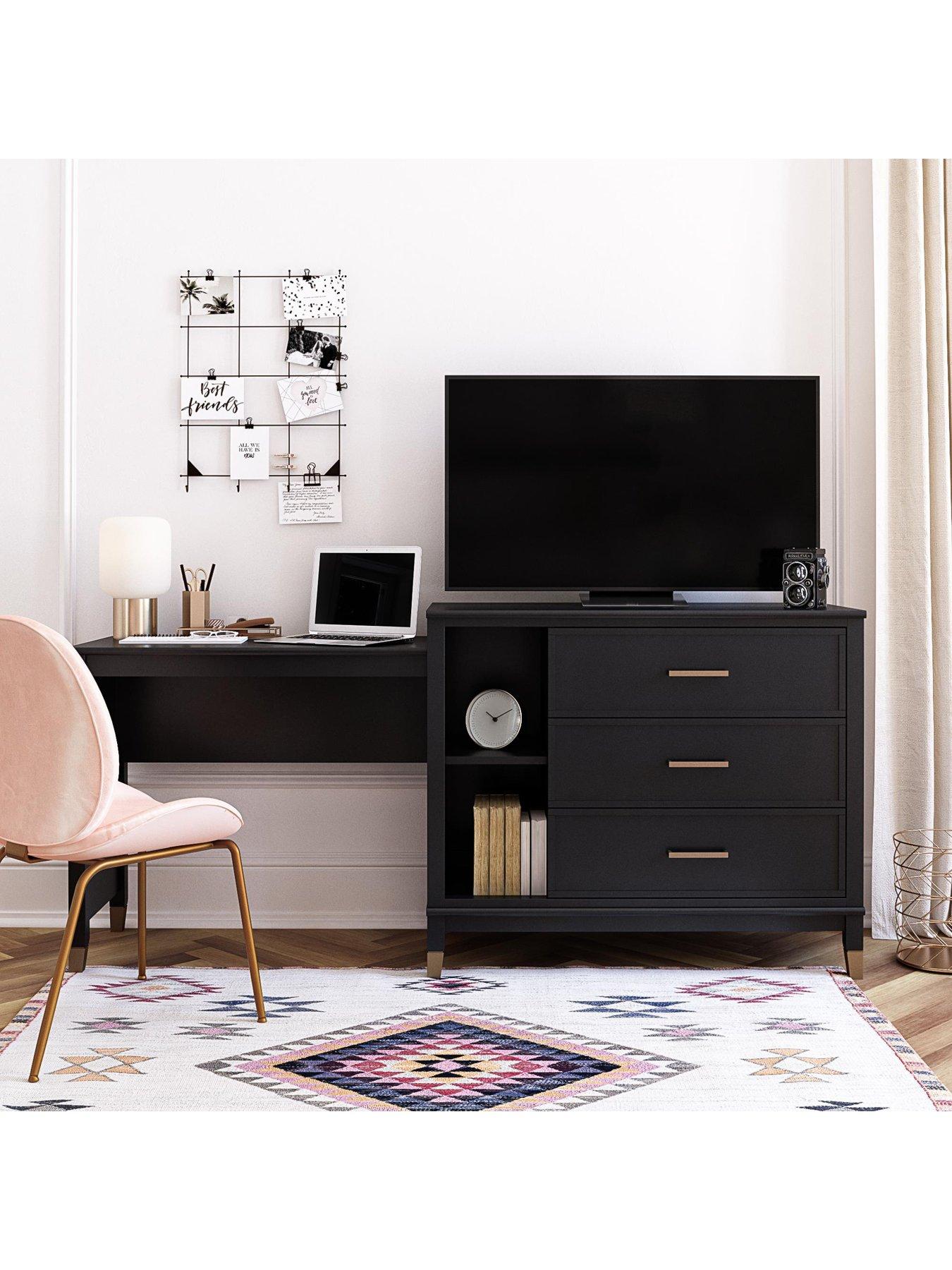  image of cosmoliving-by-cosmopolitan-westerleigh-3-in-1-dresser-desk