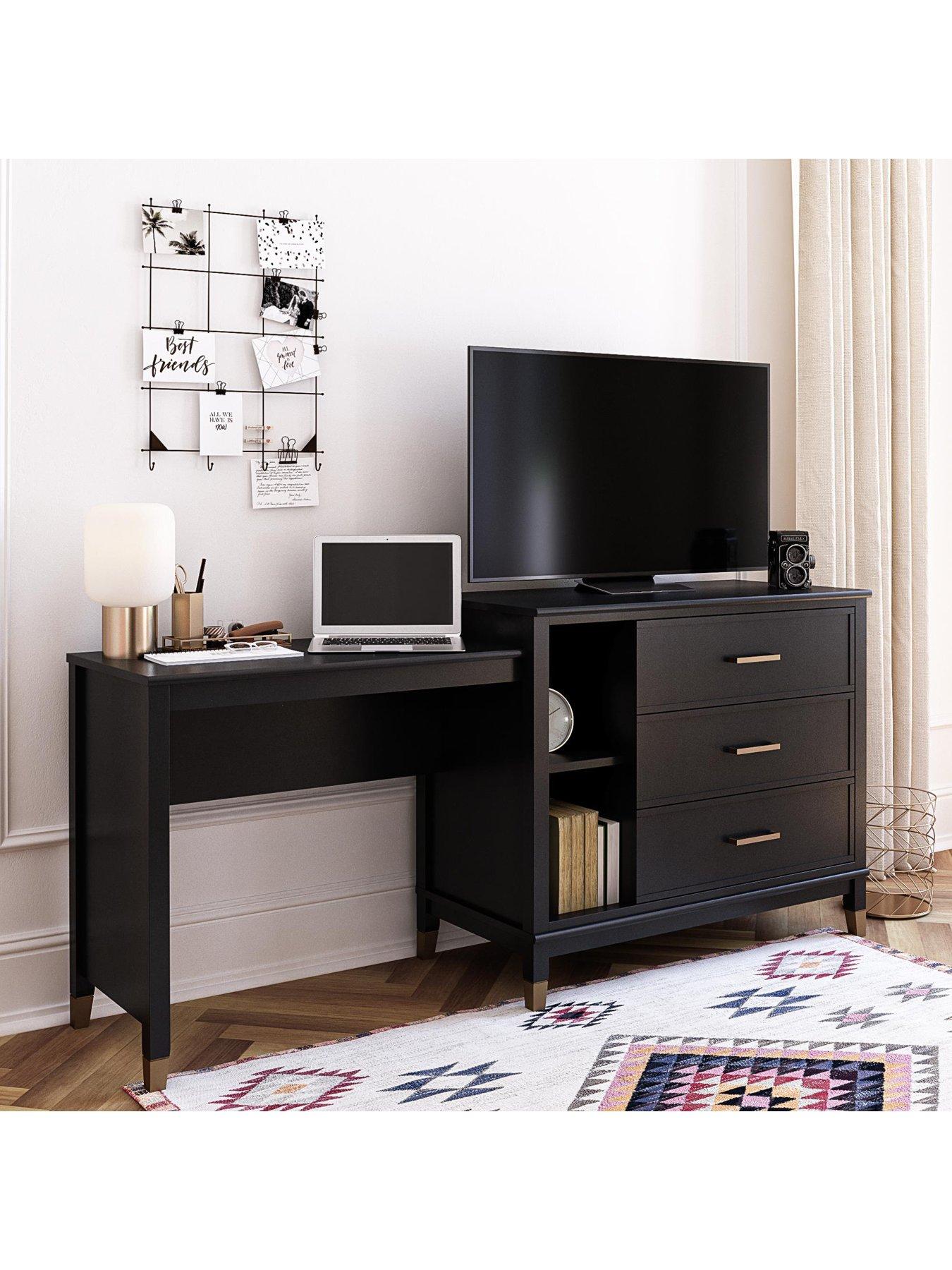 image of cosmoliving-by-cosmopolitan-westerleigh-3-in-1-dresser-desk