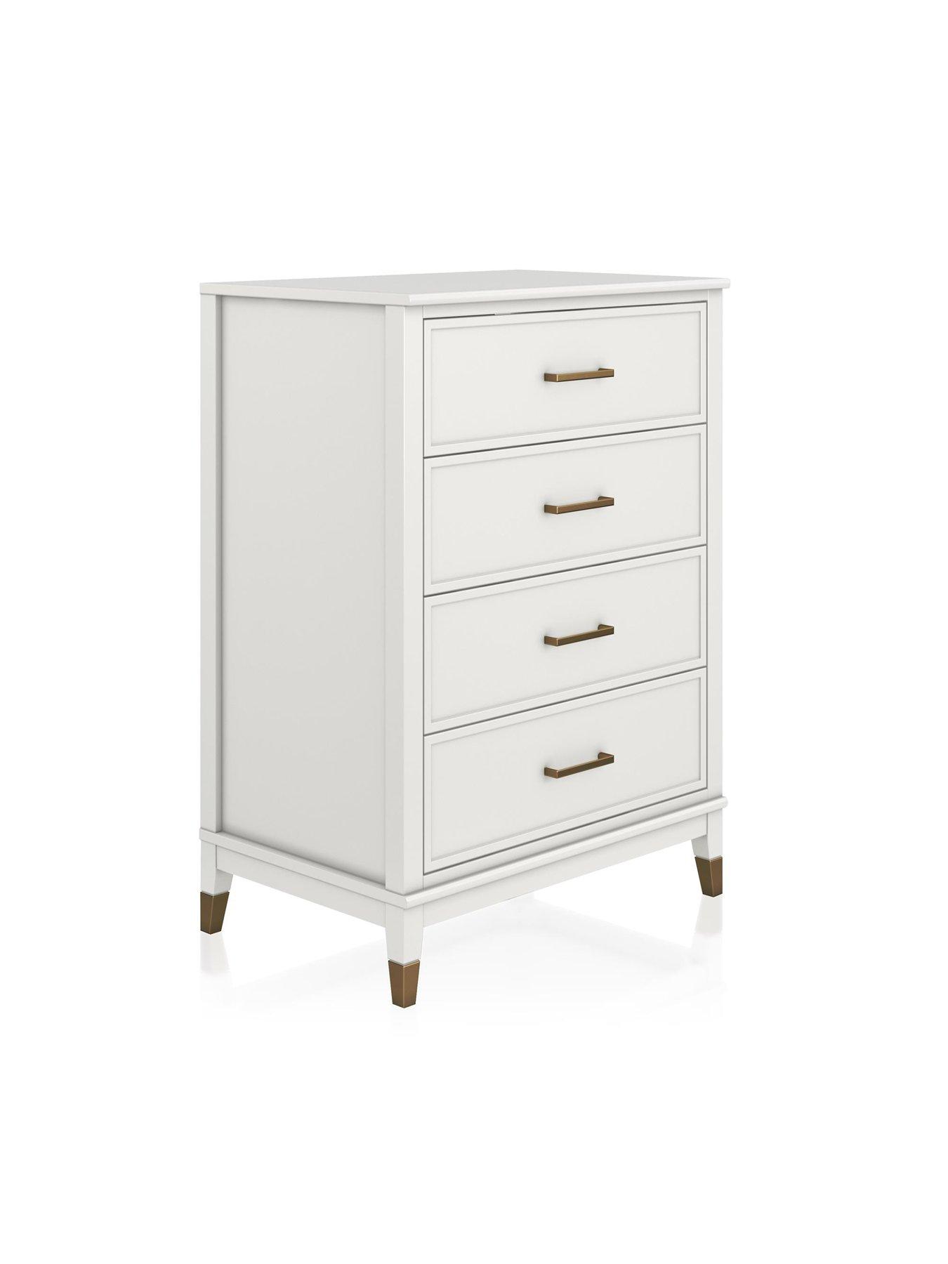 Image 3 of 7 of Dorel Home Westerleigh 4 Drawer Dresser - White