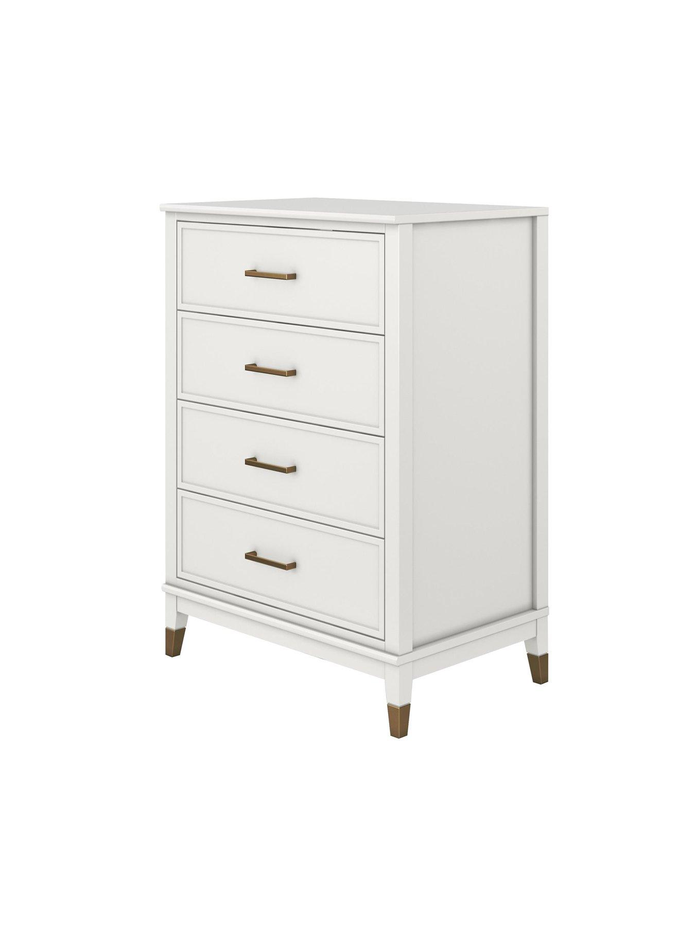 Image 4 of 7 of Dorel Home Westerleigh 4 Drawer Dresser - White