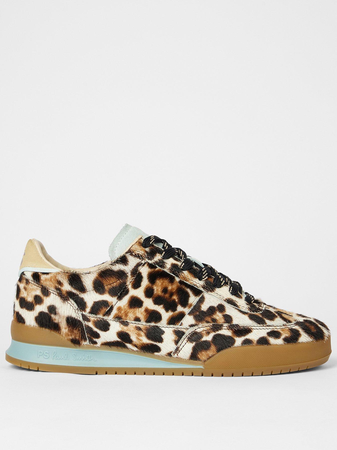  image of ps-paul-smith-womens-shoe-dover-leopard-print-brown