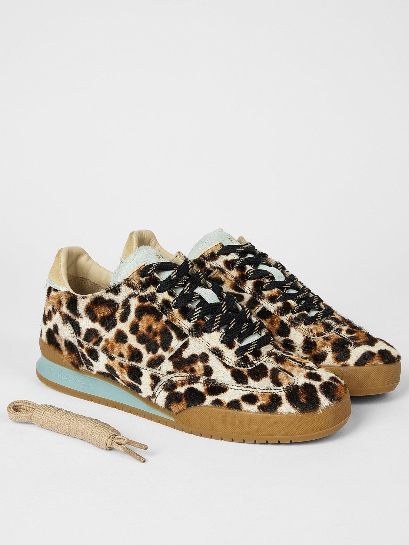  image of ps-paul-smith-womens-shoe-dover-leopard-print-brown