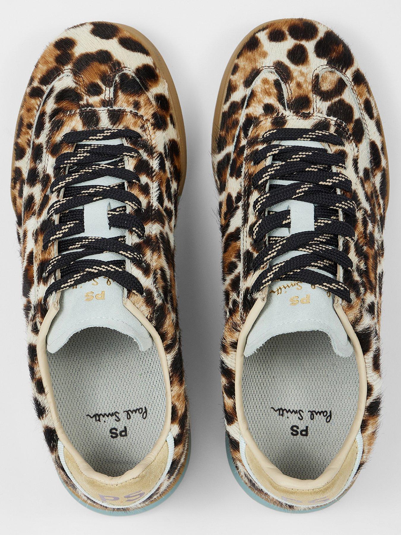  image of ps-paul-smith-womens-shoe-dover-leopard-print-brown