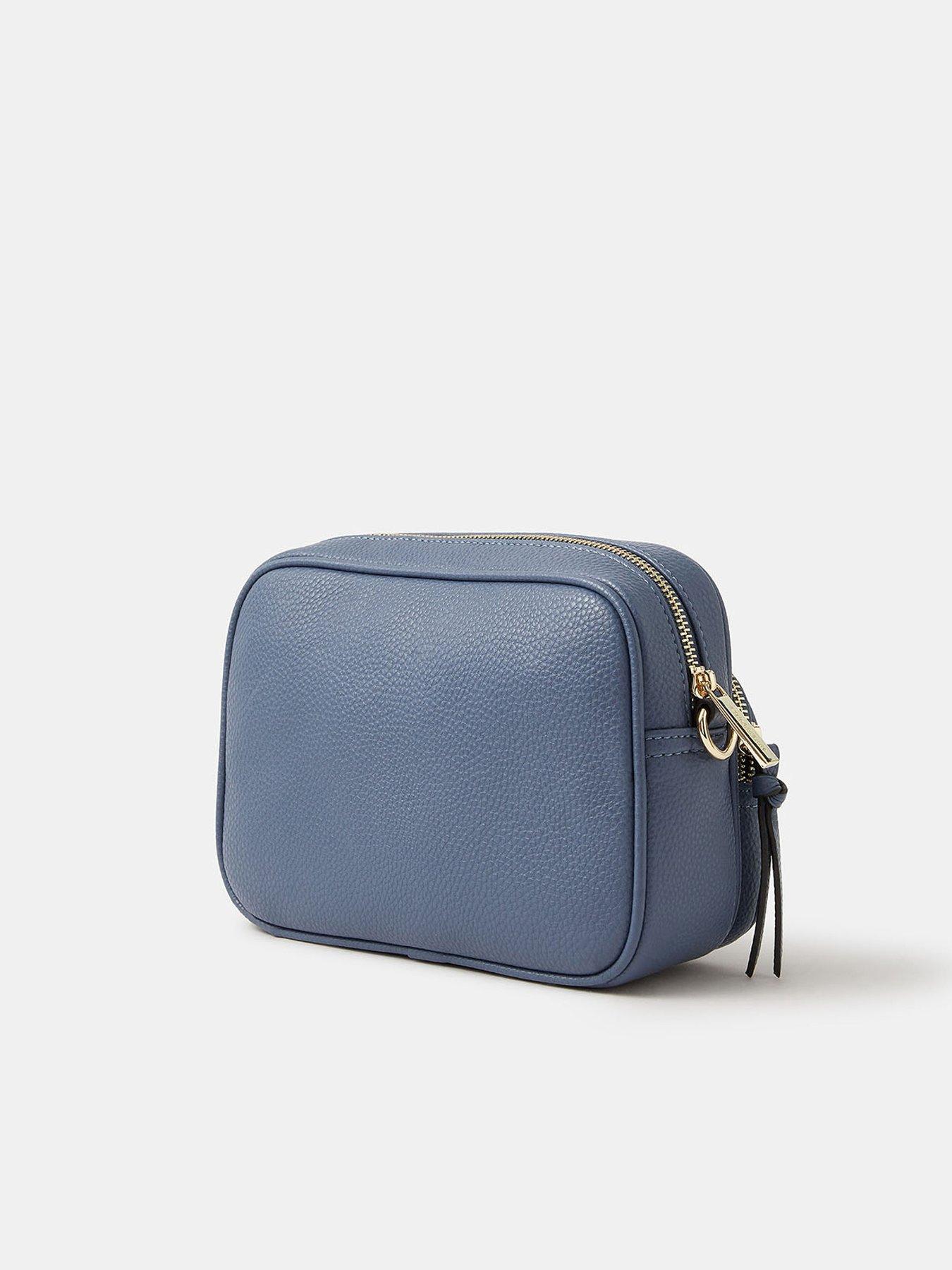  image of accessorize-double-zip-crossbody-bag--nbspblue