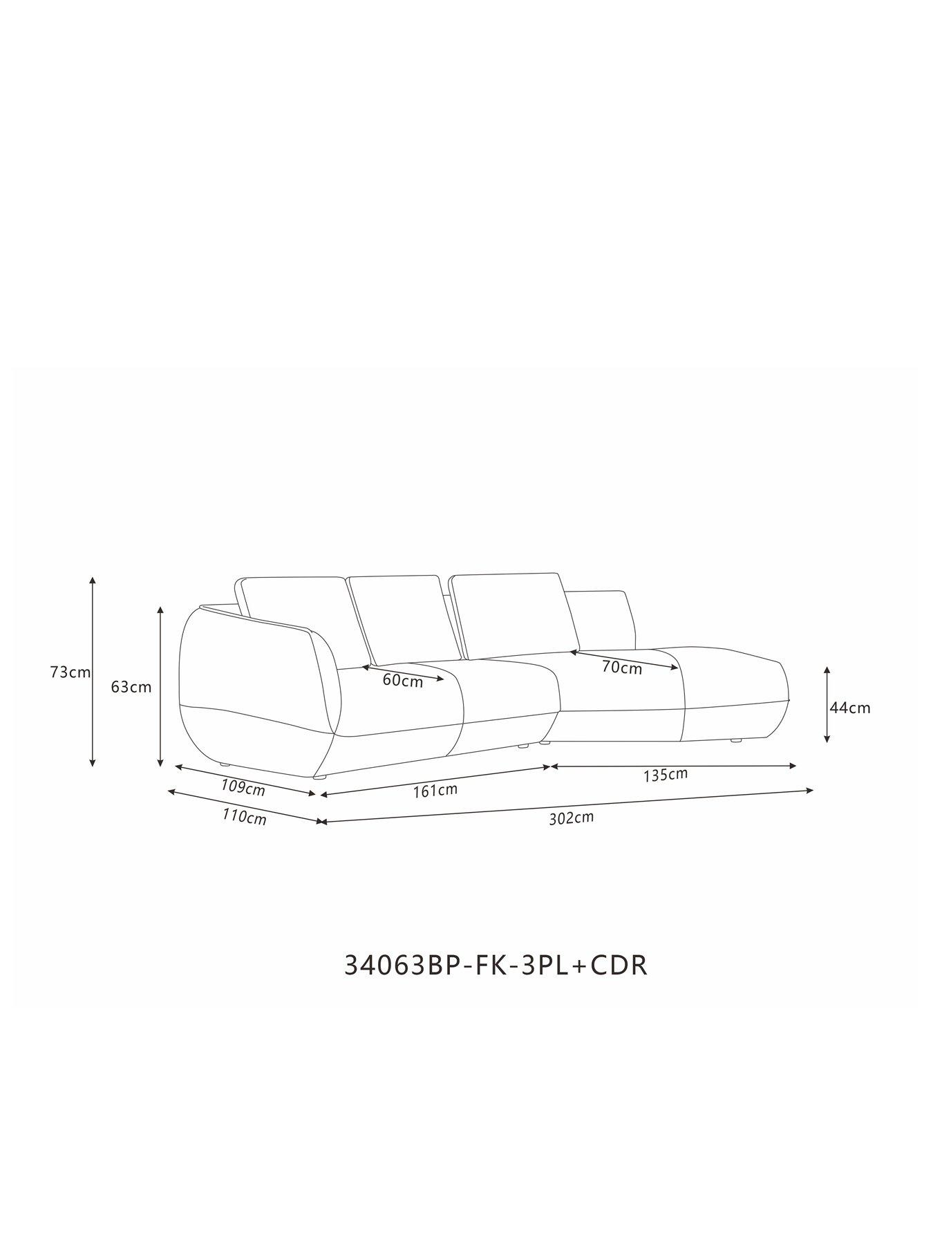 Image 7 of 7 of The Very Collection Gaia Right Hand Angle Chaise Sofa&nbsp;- FSC&reg; Certified