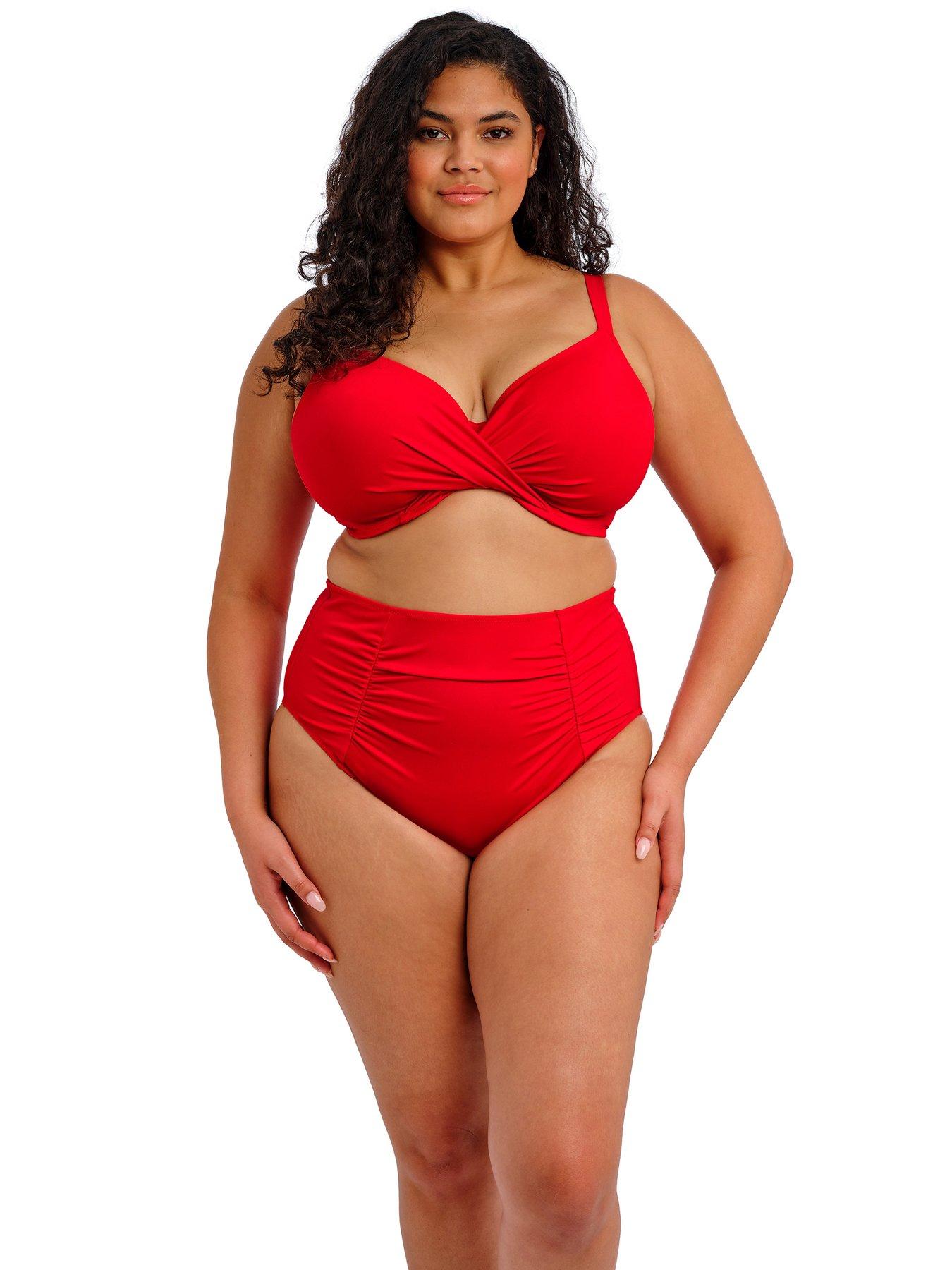 Elomi Plain Sailing Underwire Plunge Bikini Top - Lava