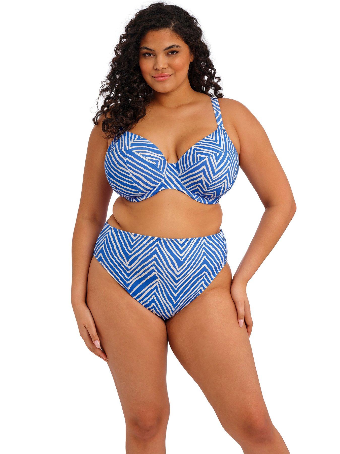 Elomi Fiji Falls Underwire Plunge Bikini Top - Ocean