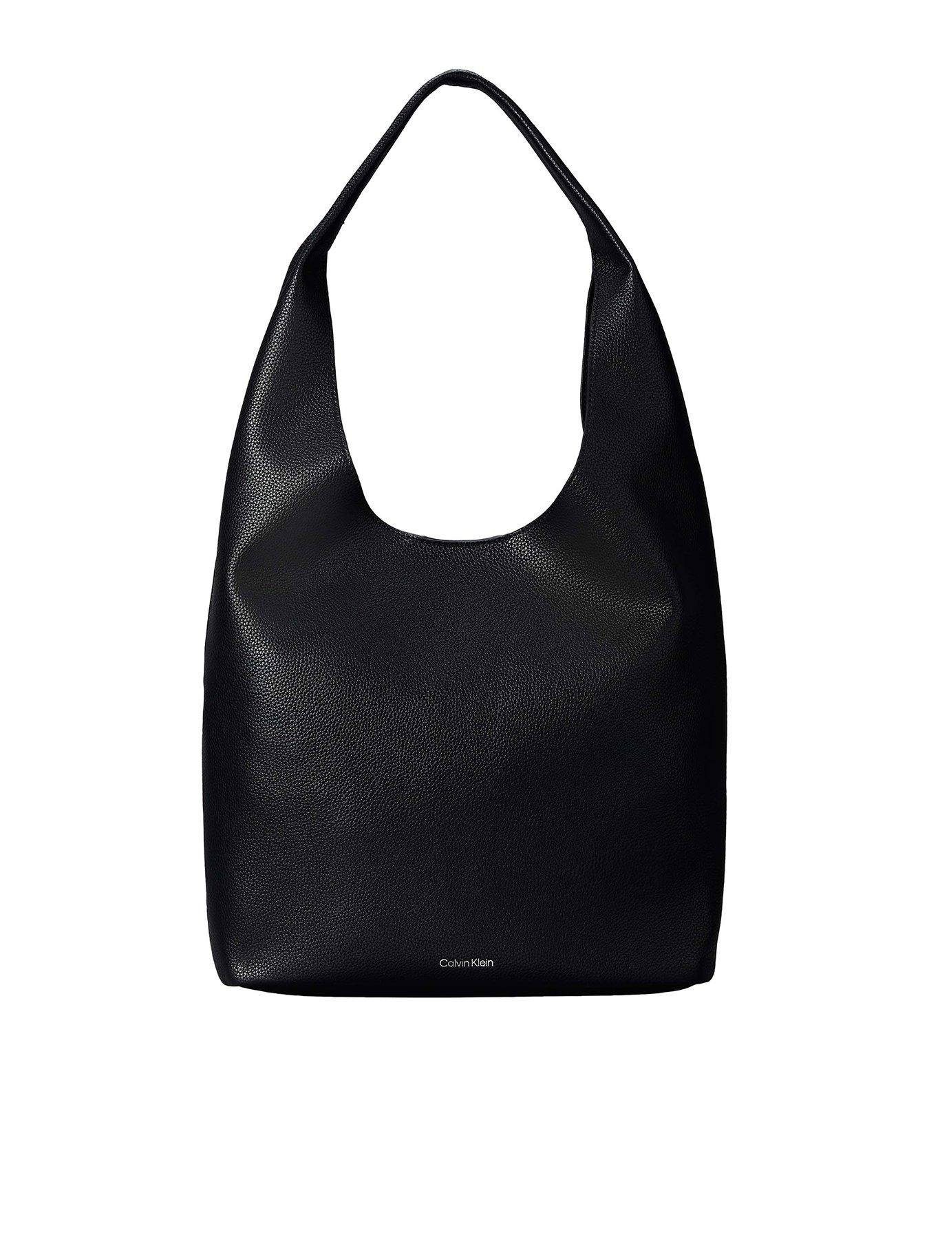 Calvin Klein Slouchy Pebble Medium Bag - Black