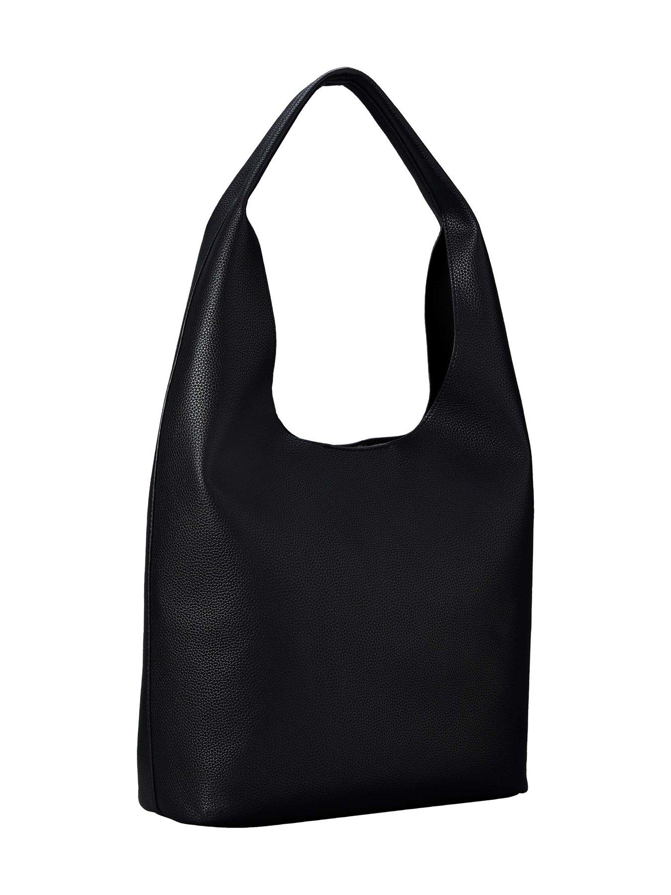  image of calvin-klein-slouchy-pebble-medium-bag-black