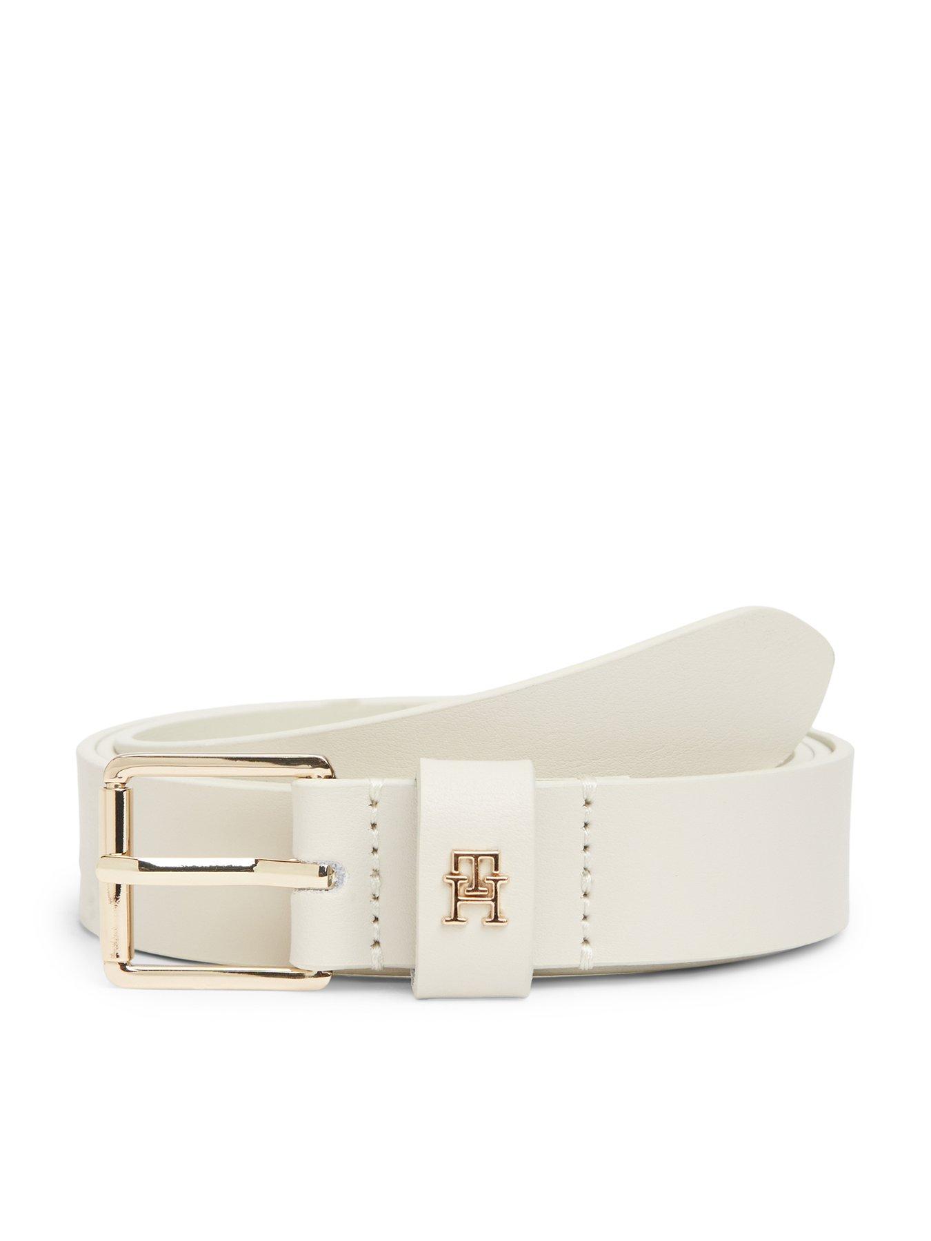 Image 1 of 3 of Tommy Hilfiger Th Square 2.5 Go Belt - White