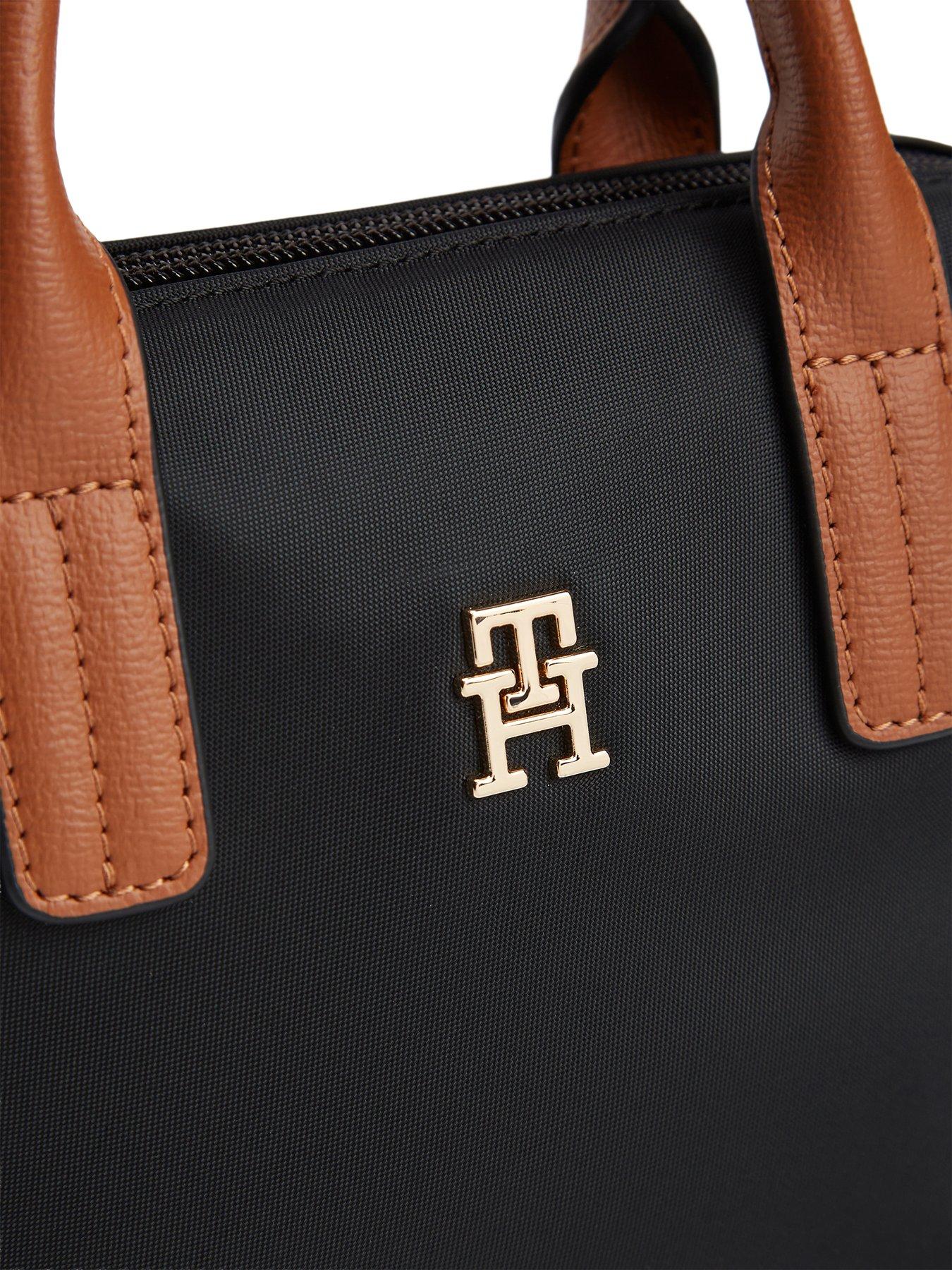  image of tommy-hilfiger-popette-micro-tote-bag-black