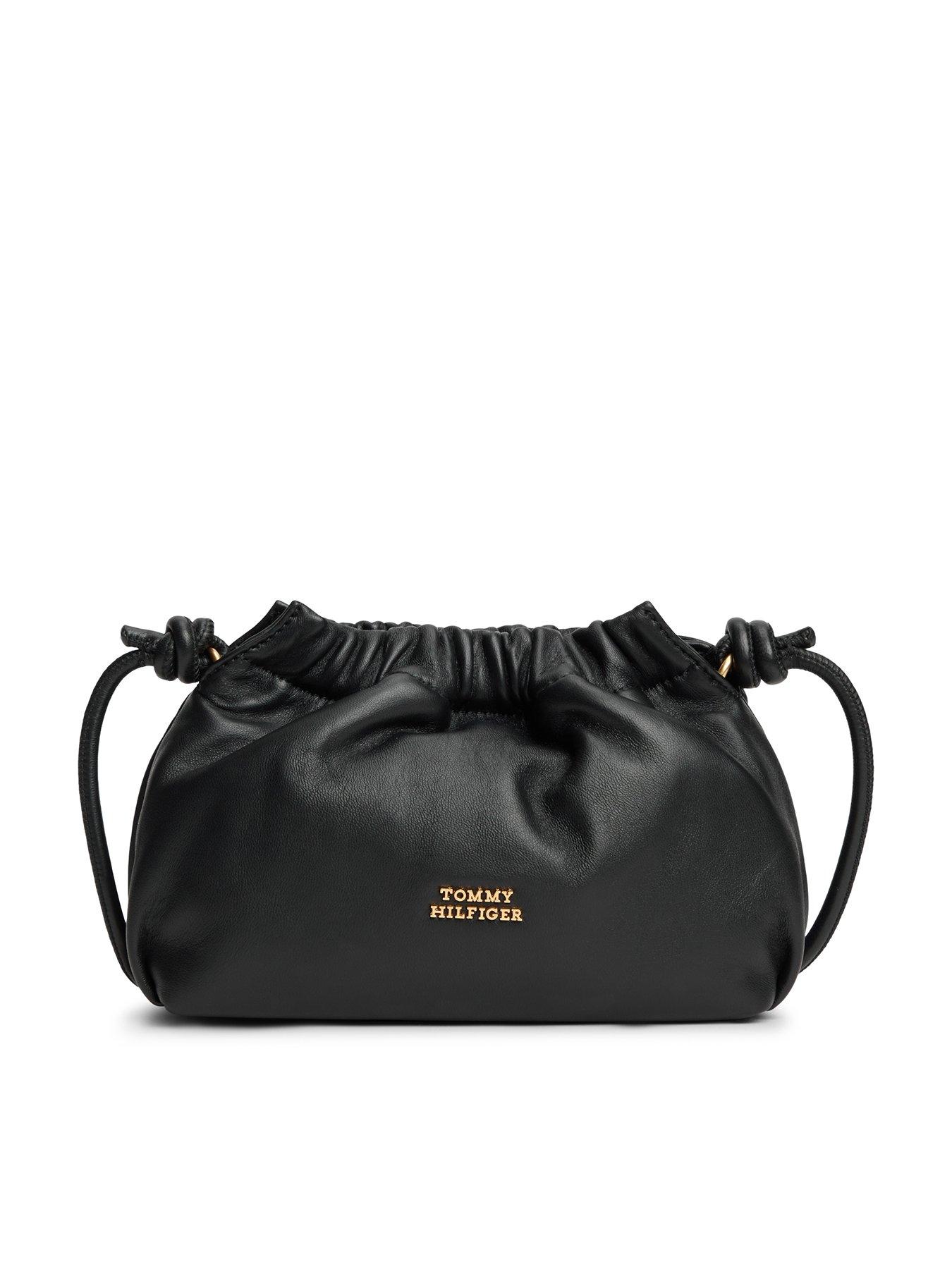  image of tommy-hilfiger-th-soft-leather-crossover-bag-black