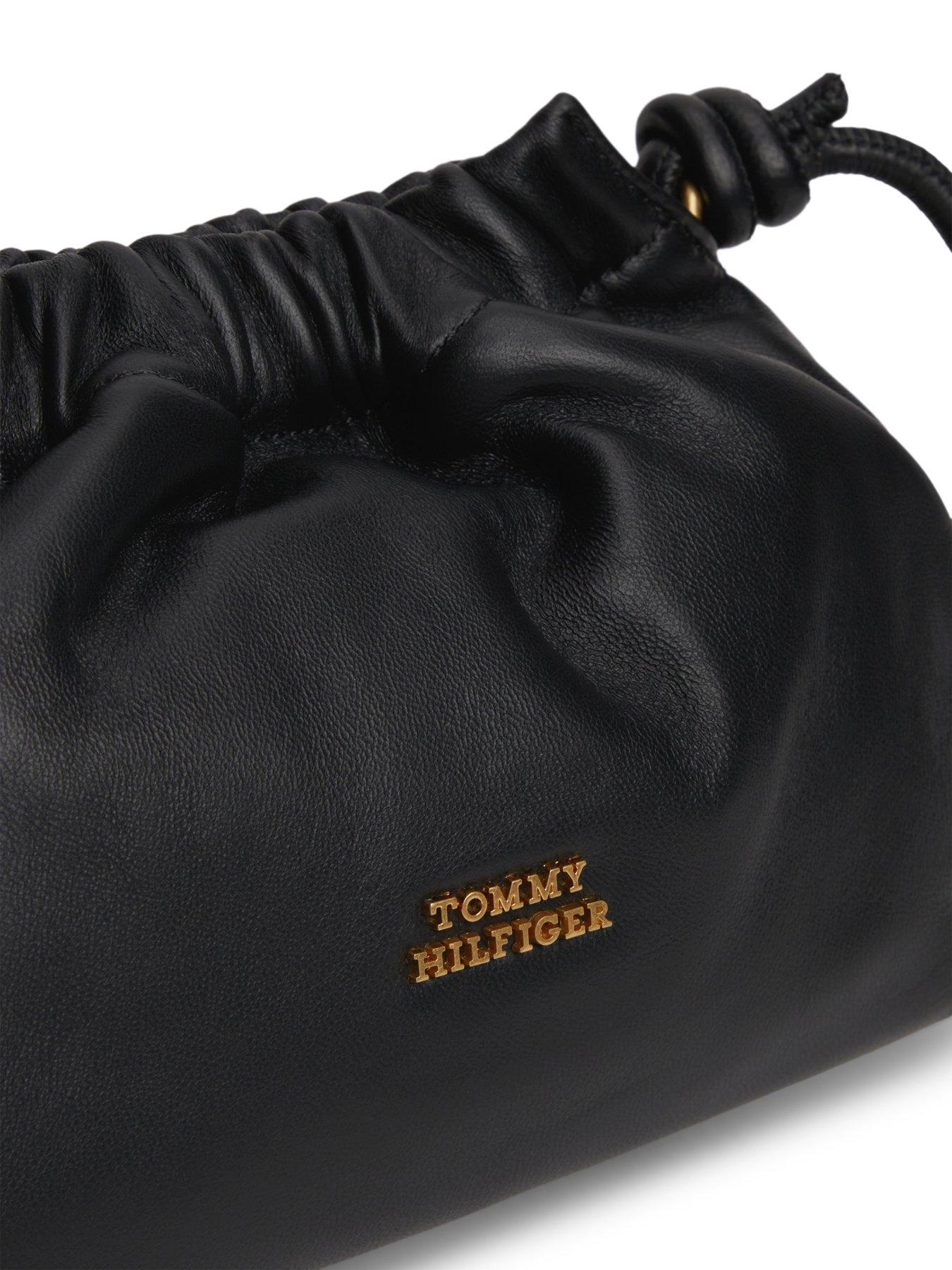  image of tommy-hilfiger-th-soft-leather-crossover-bag-black