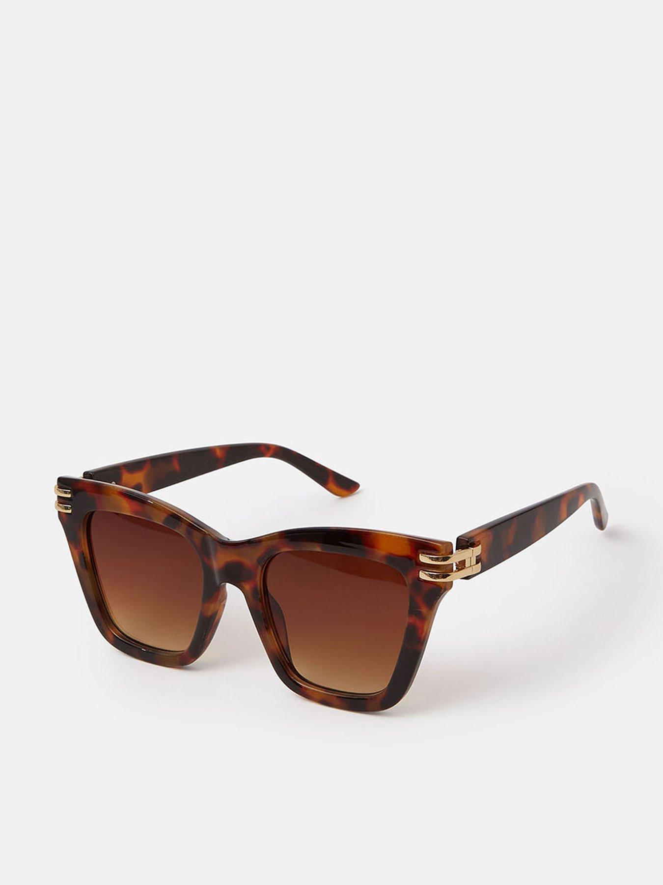  image of accessorize-tort-cat-eye-sunglasses