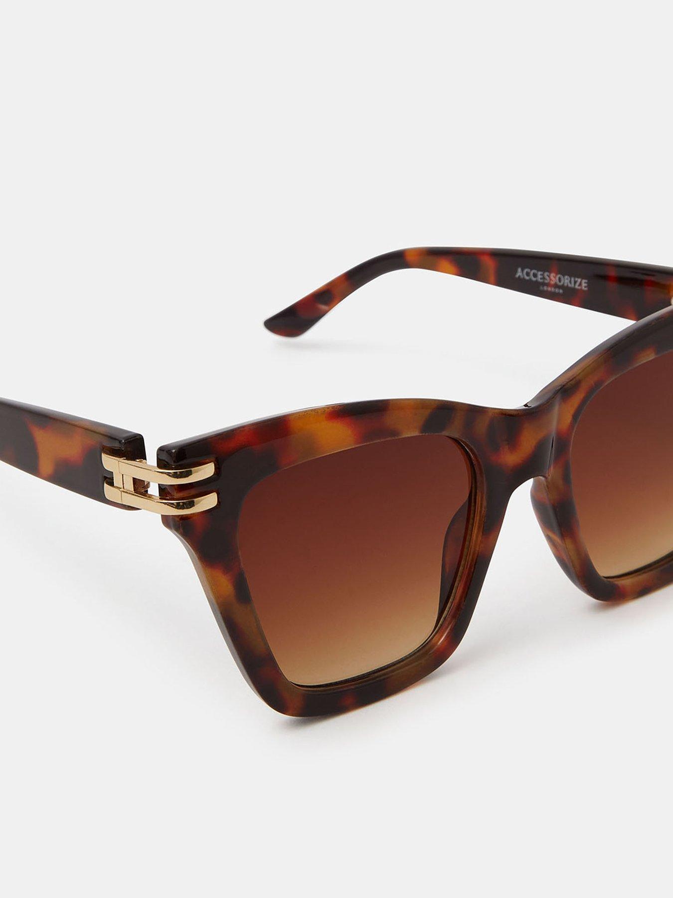  image of accessorize-tort-cat-eye-sunglasses
