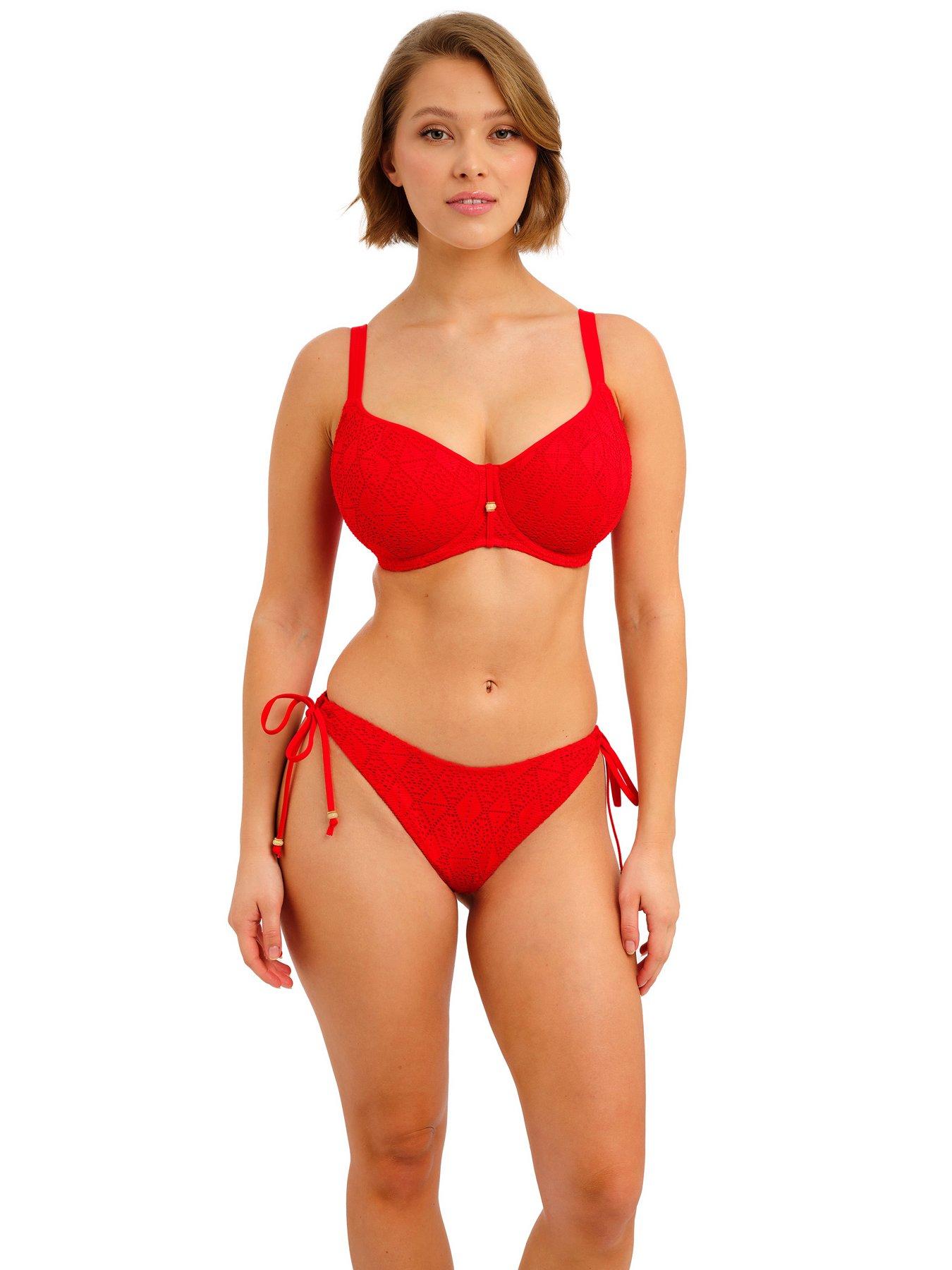 Image 1 of 3 of Freya Nomad Nights High Leg Bikini Brief - Red