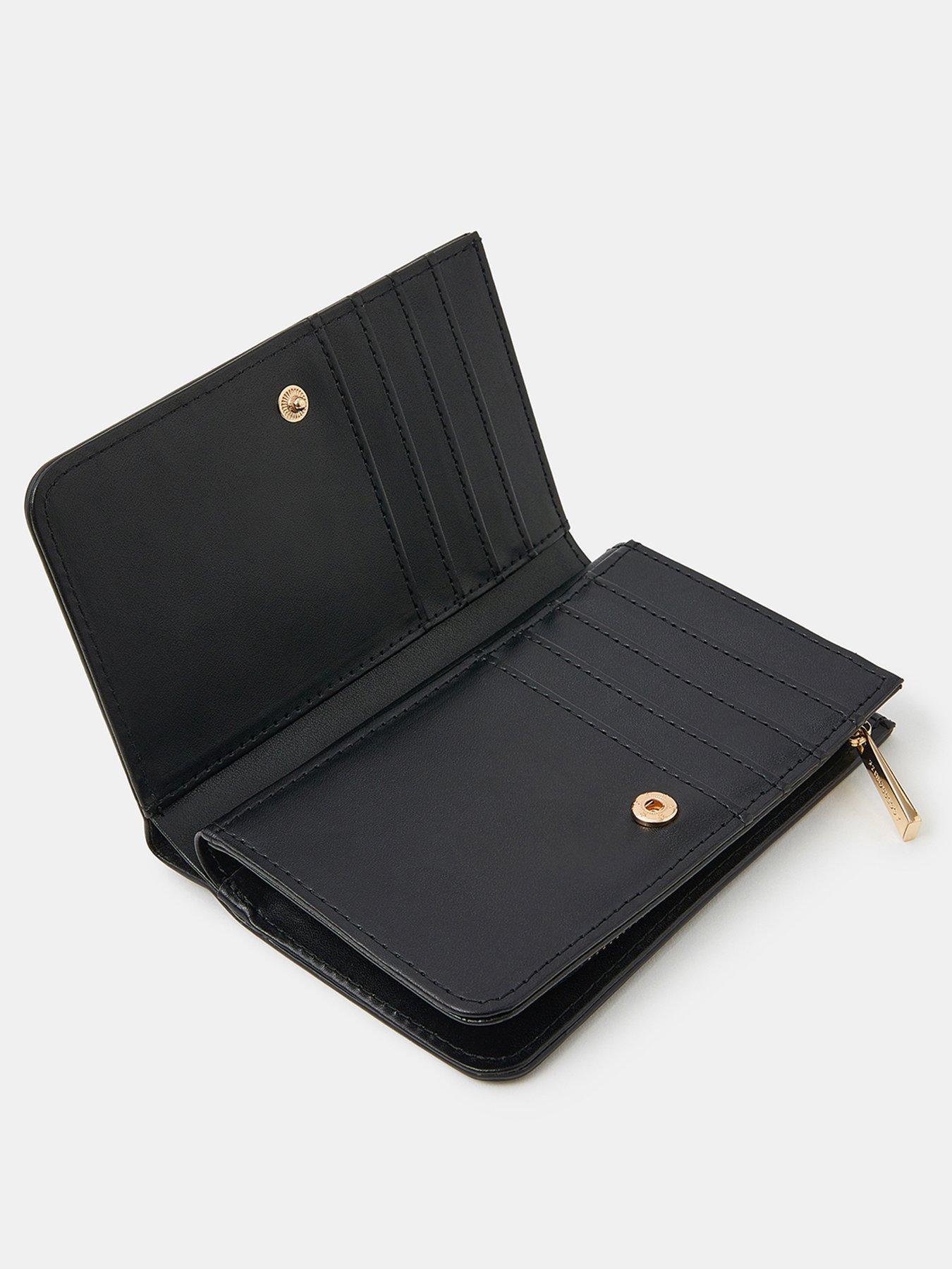 Image 3 of 3 of Accessorize Faux Leather Zip Purse