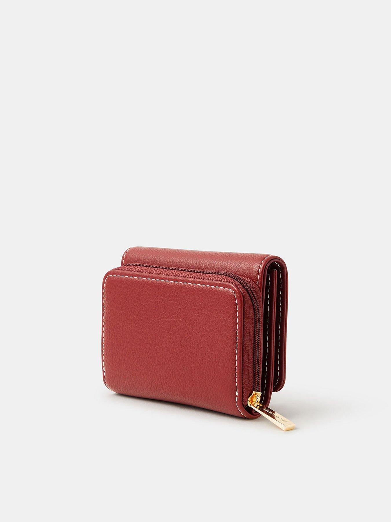back image of accessorize-horsebit-tri-fold-purse