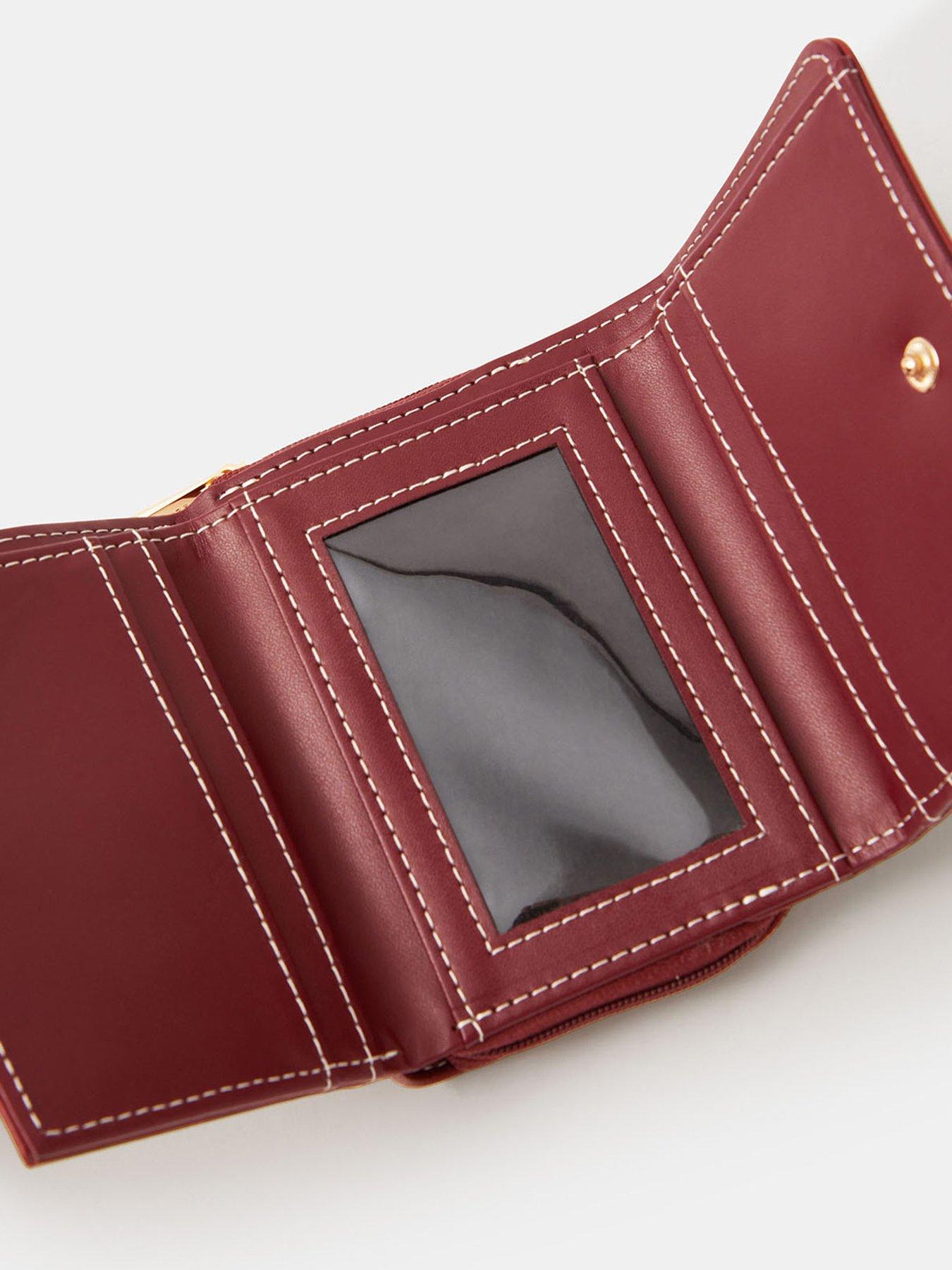  image of accessorize-horsebit-tri-fold-purse