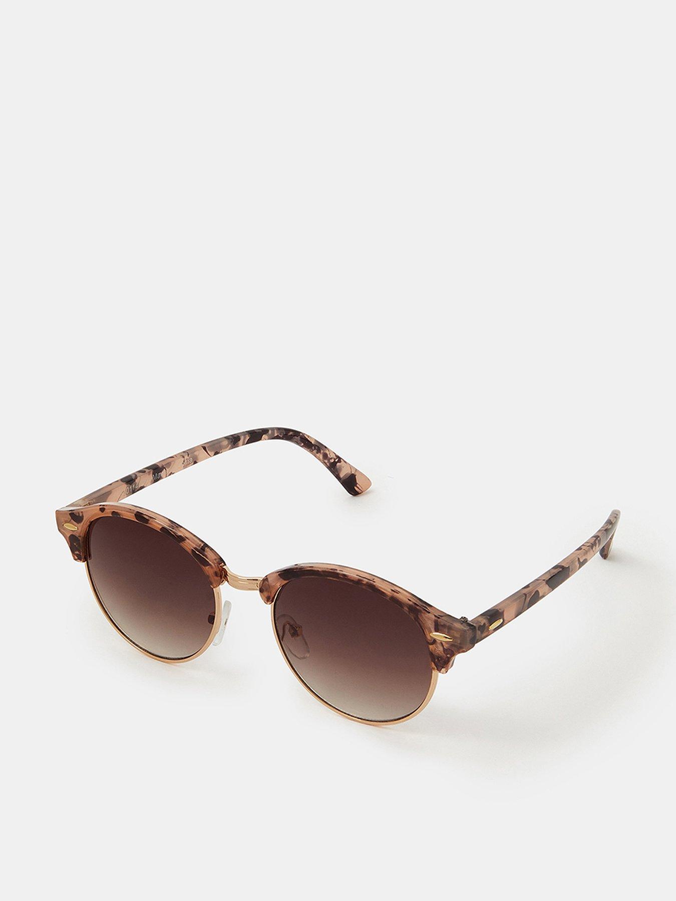  image of accessorize-tort-browline-sunglasses