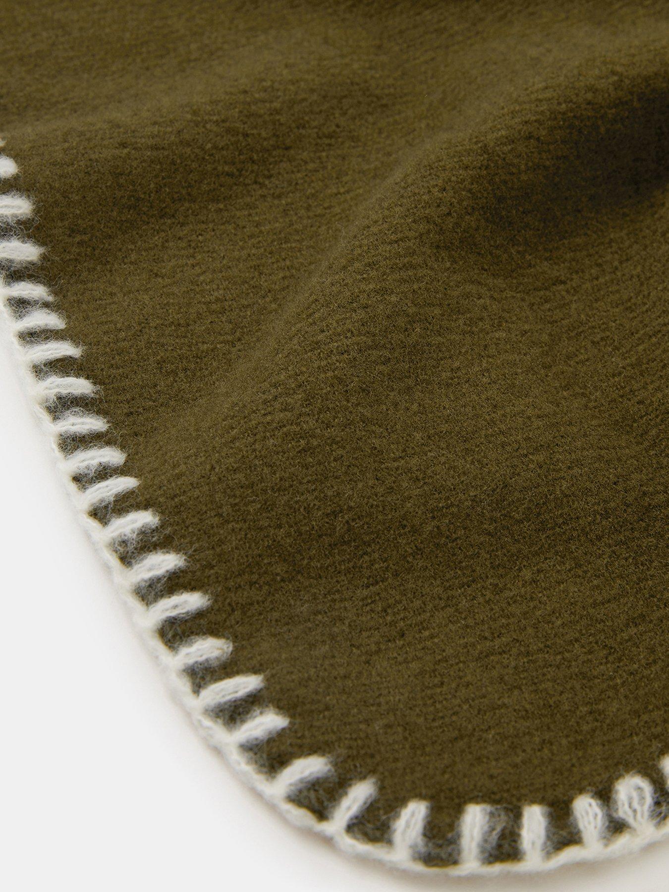  image of accessorize-stitched-edge-blanket-scarf