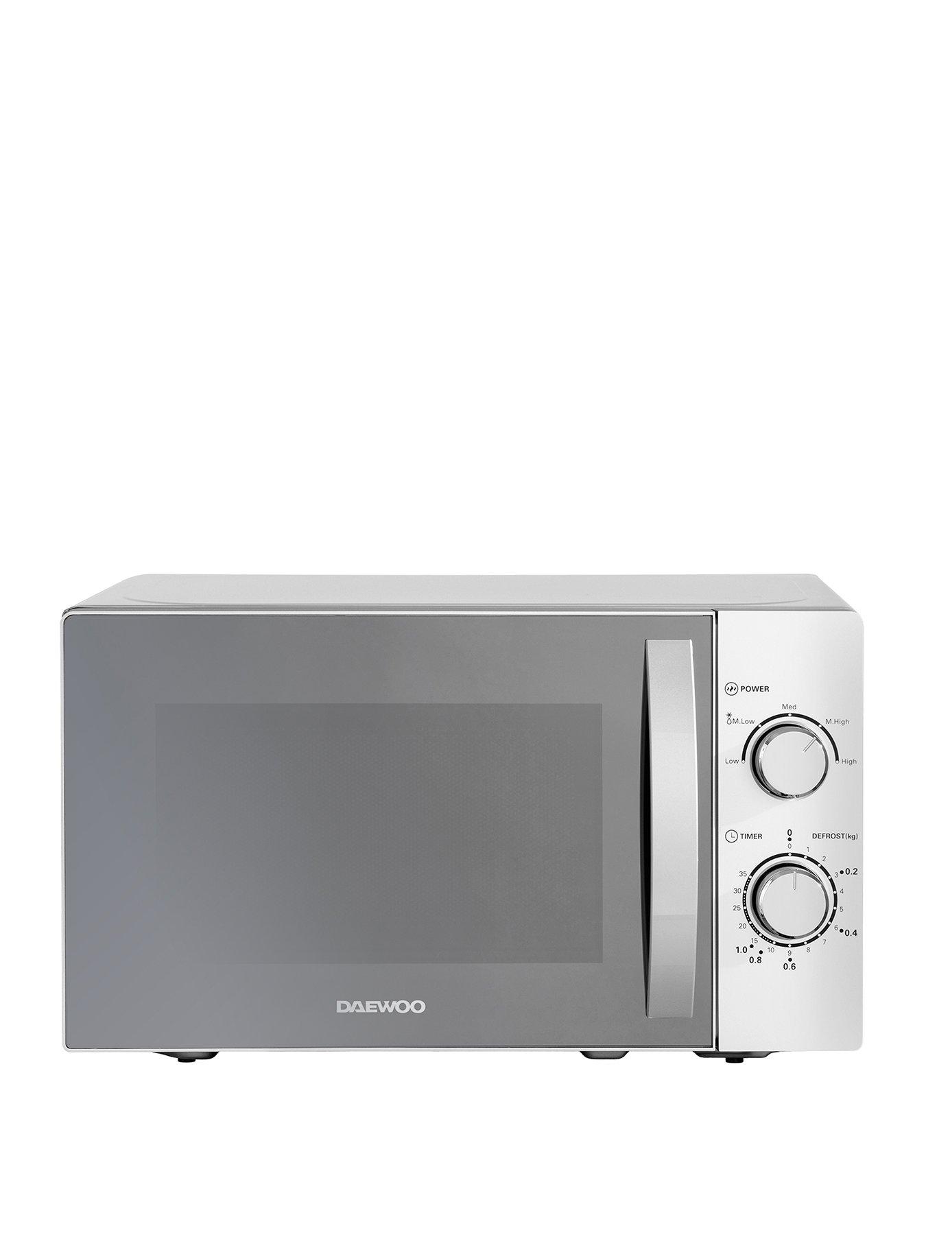 Image 1 of 5 of Daewoo New&nbsp;800W 20L Capacity Microwave&nbsp;-&nbsp;Silver&nbsp;