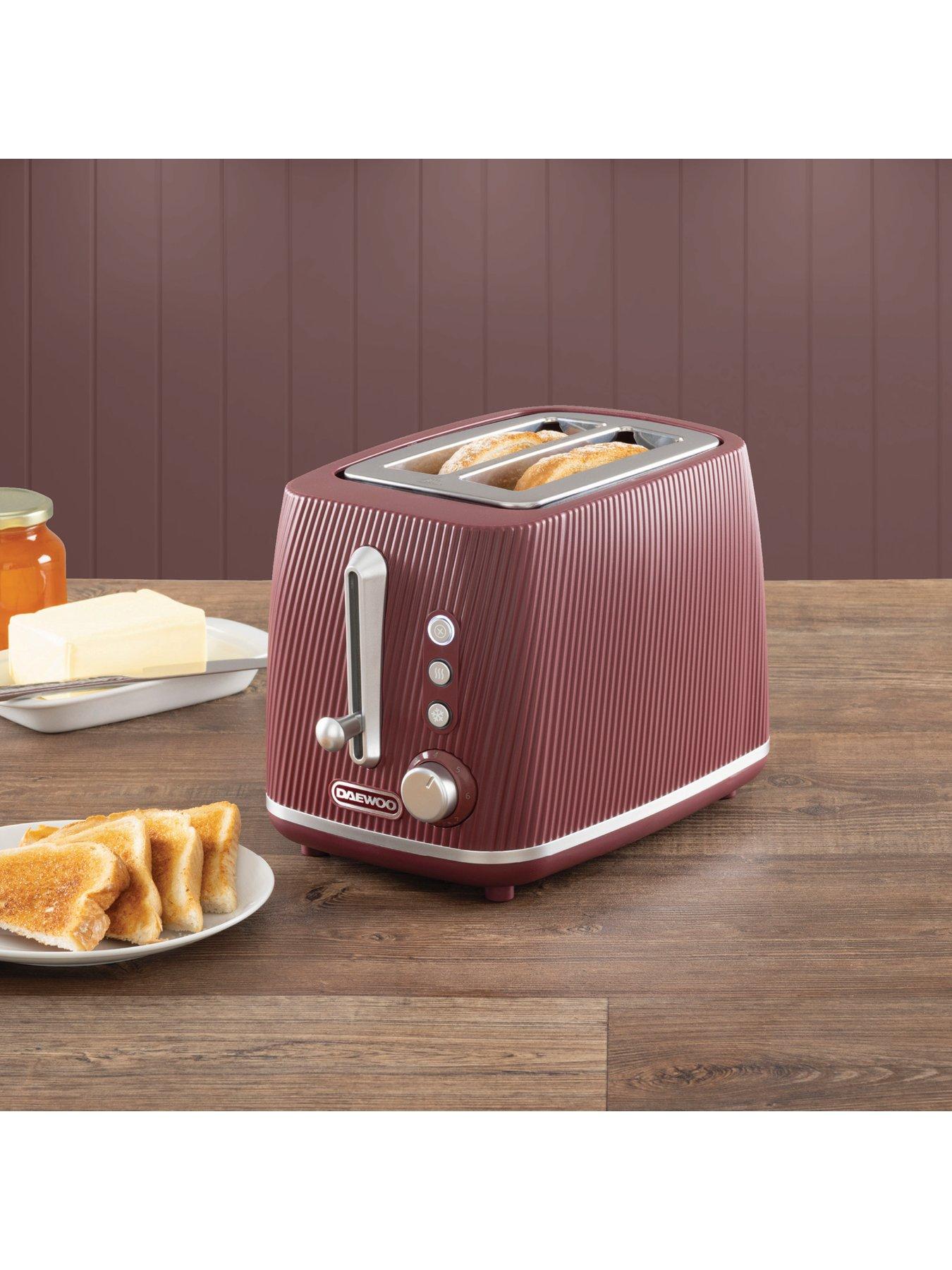 Image 4 of 4 of Daewoo Cascade 1.7L Kettle &amp; 2&nbsp;Slice Toaster Bundle - Ruby