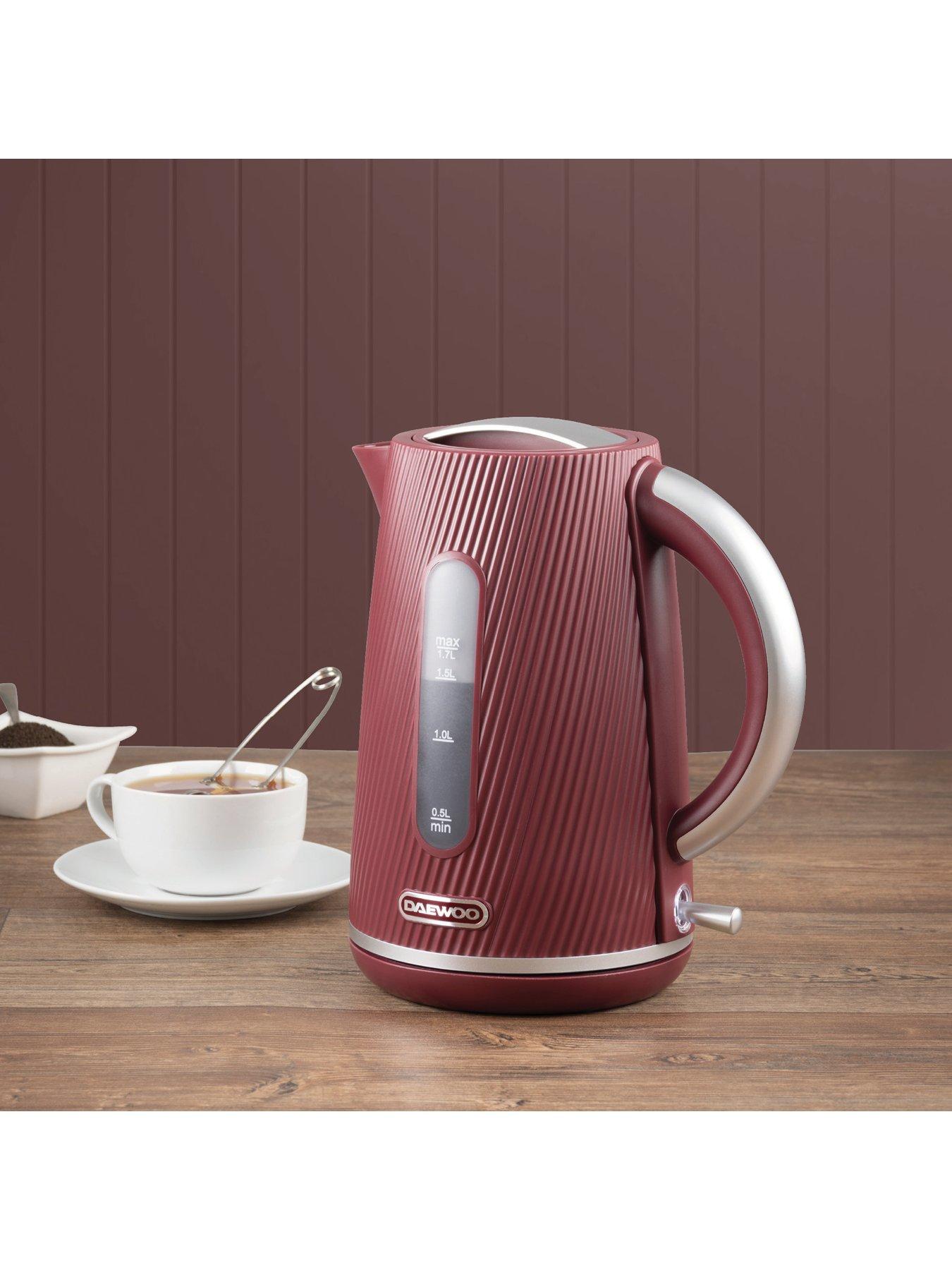 Image 3 of 4 of Daewoo Cascade 1.7L Kettle &amp; 4 Slice Toaster Bundle - Ruby