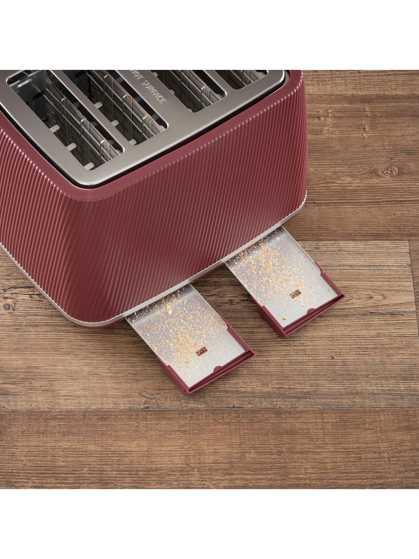 Image 5 of 6 of Daewoo Cascade 4 Slice Toaster - Ruby