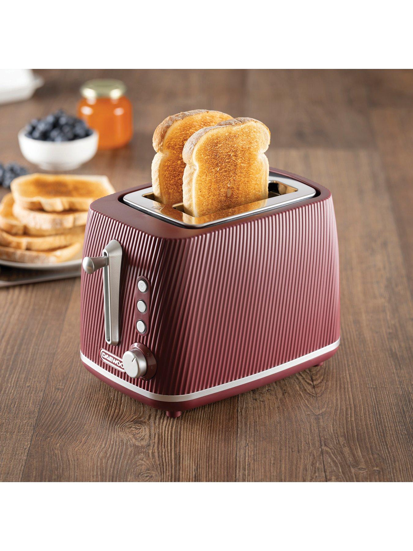 Image 4 of 7 of Daewoo Cascade 2 Slice Toaster - Ruby