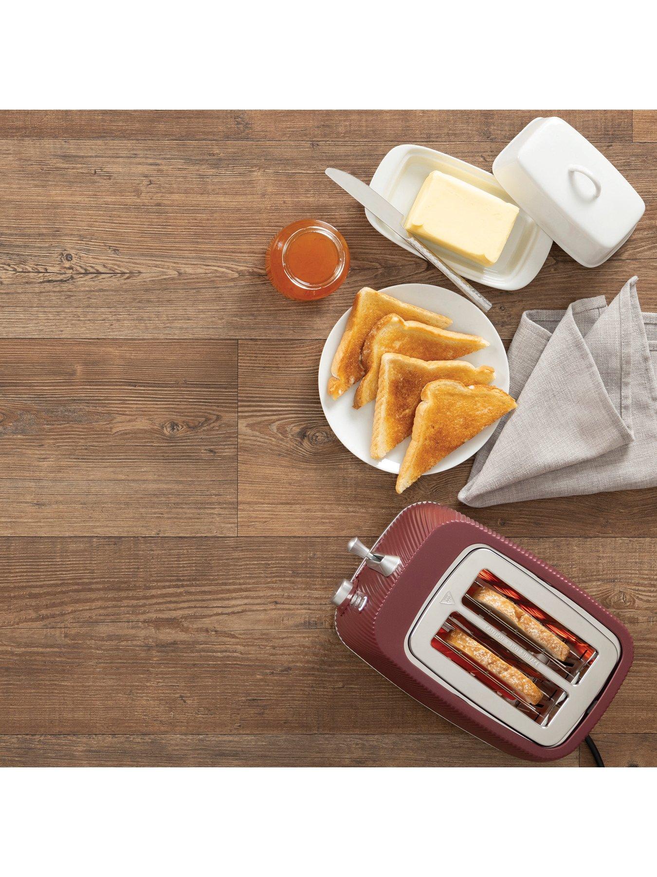 Image 6 of 7 of Daewoo Cascade 2 Slice Toaster - Ruby