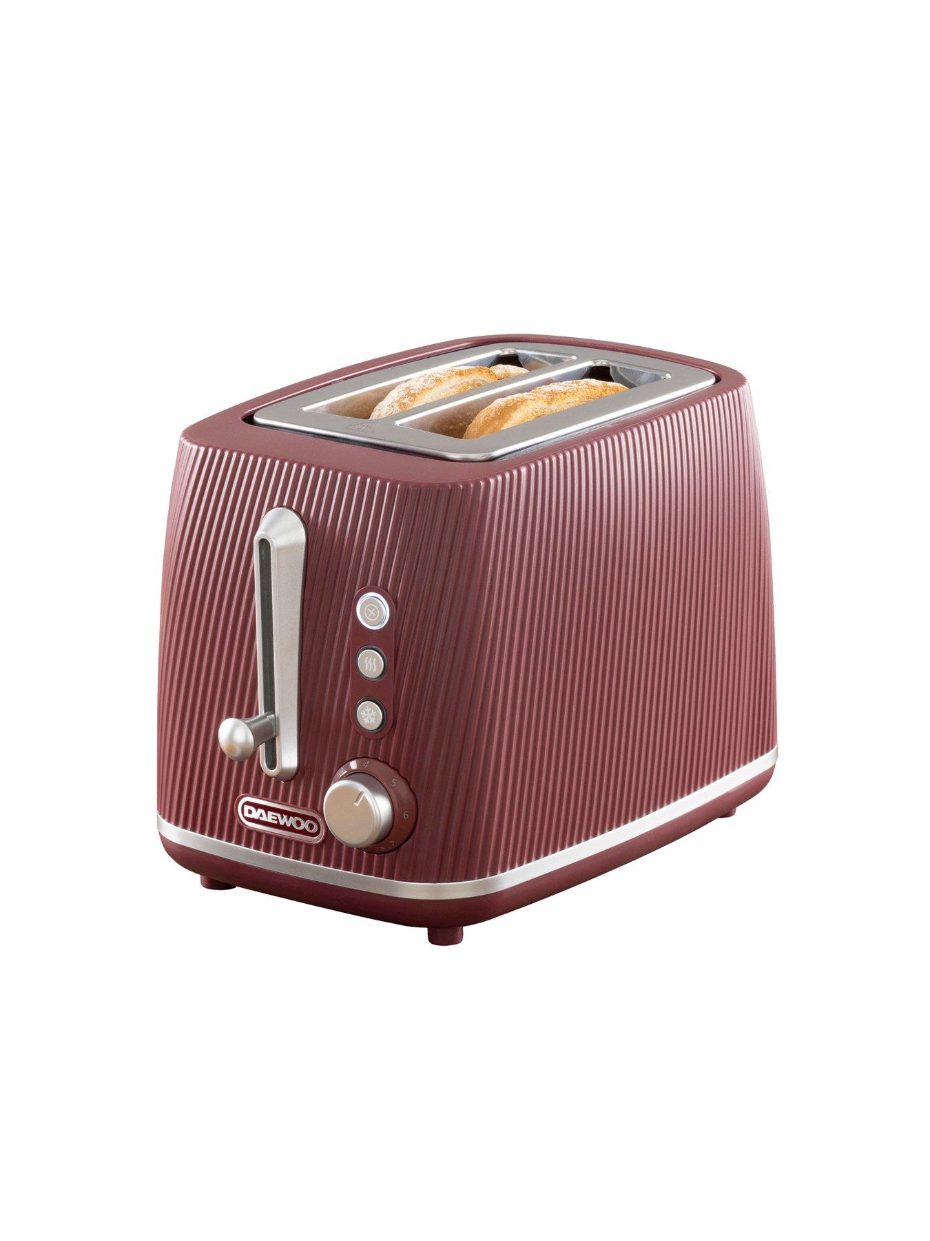 Image 7 of 7 of Daewoo Cascade 2 Slice Toaster - Ruby