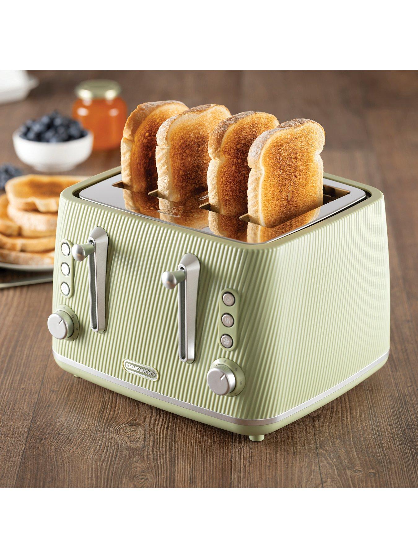Image 3 of 7 of Daewoo Cascade 4 Slice Toaster - Sage