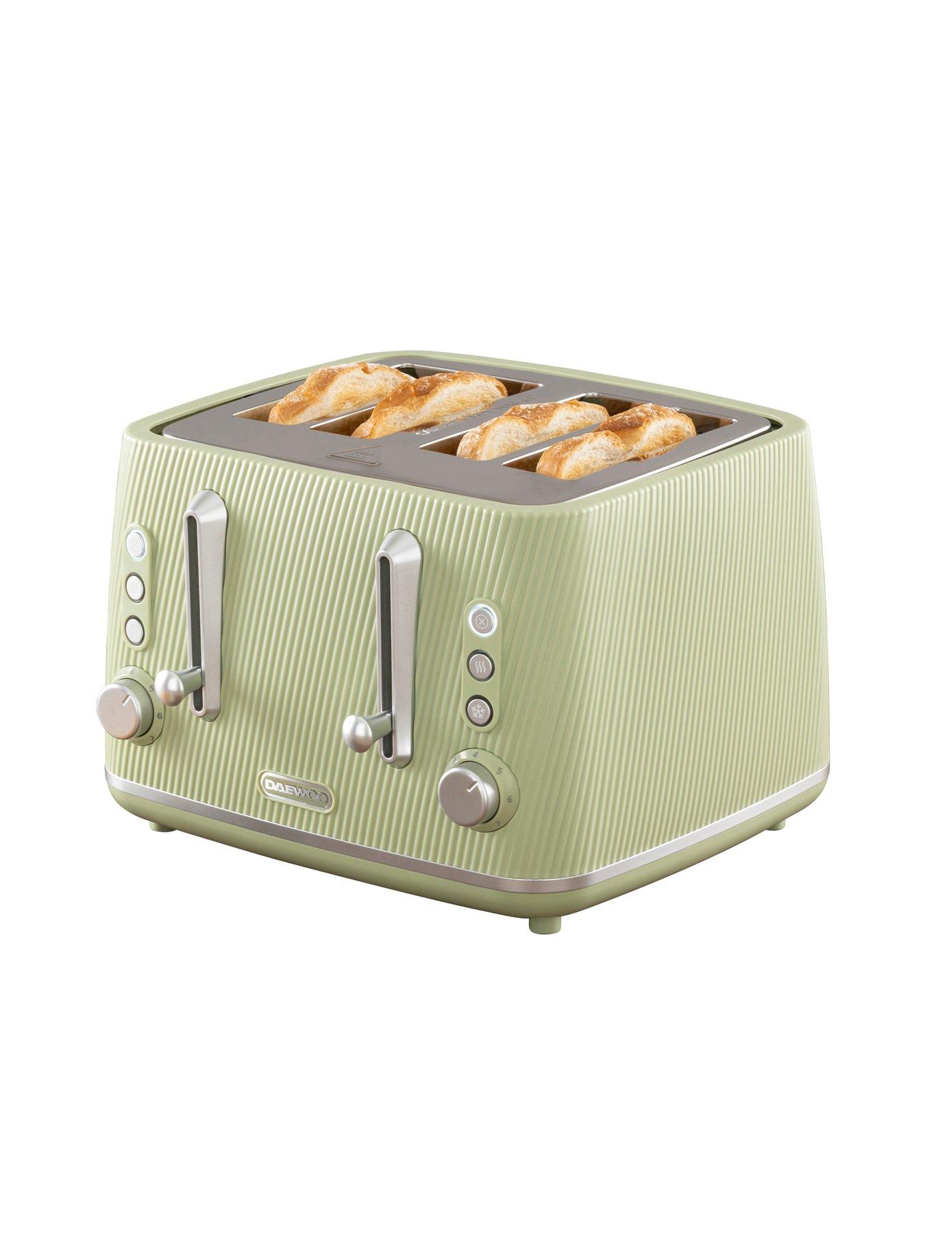Image 6 of 7 of Daewoo Cascade 4 Slice Toaster - Sage