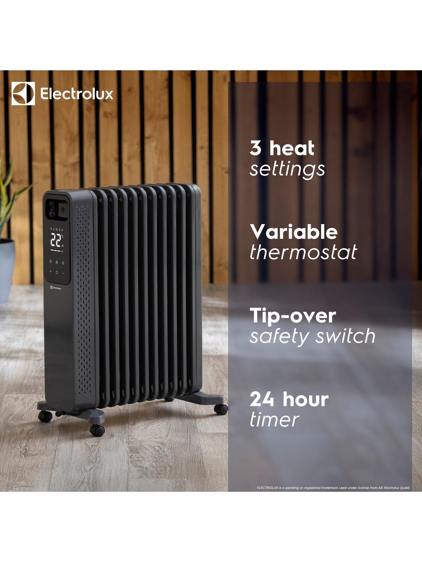  image of electrolux-2400w-oil-filled-radiatornbsp--matte-greynbsp