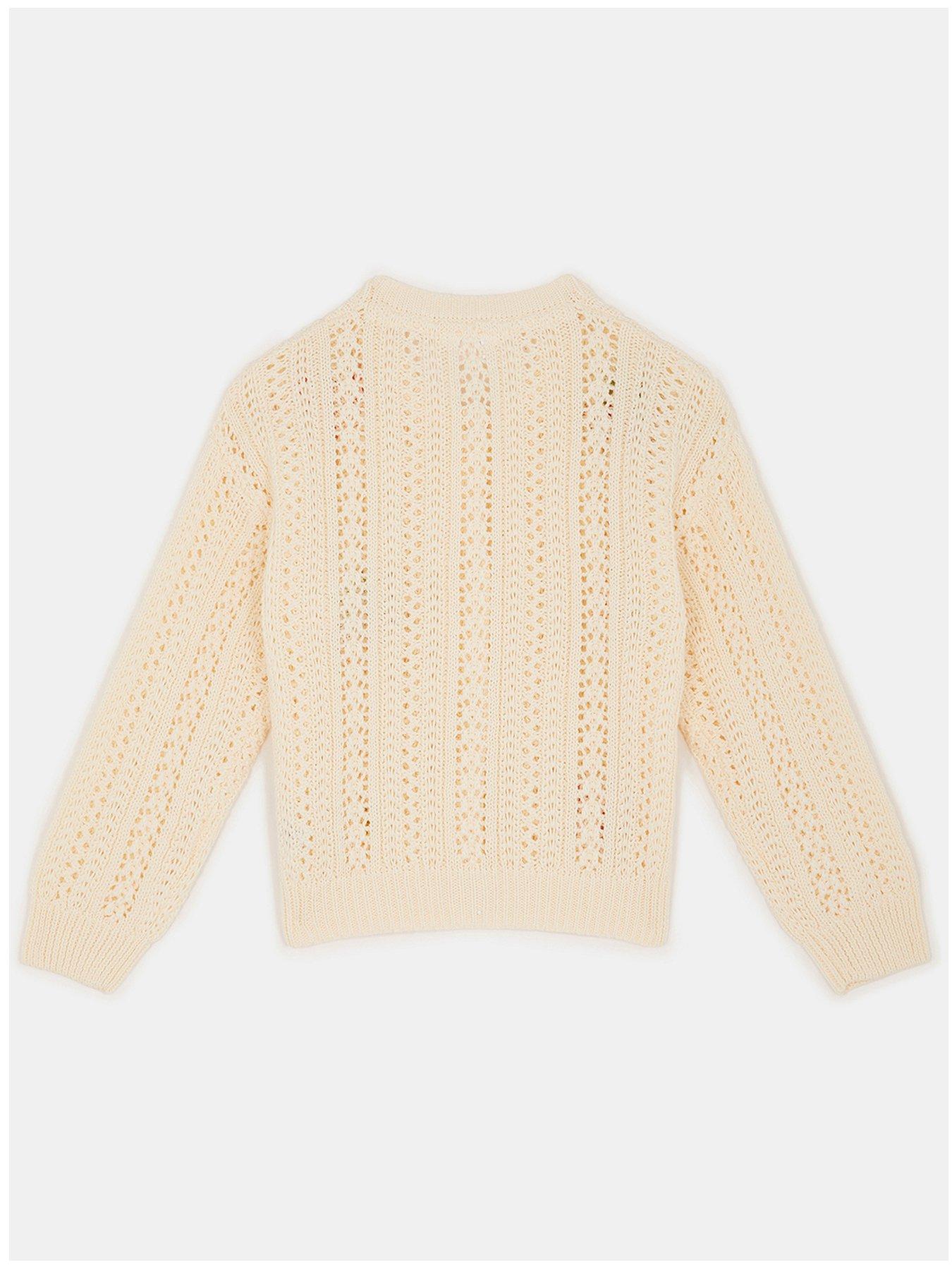 Image 2 of 3 of Accessorize Girls Fruit Cardigan - Light Cream