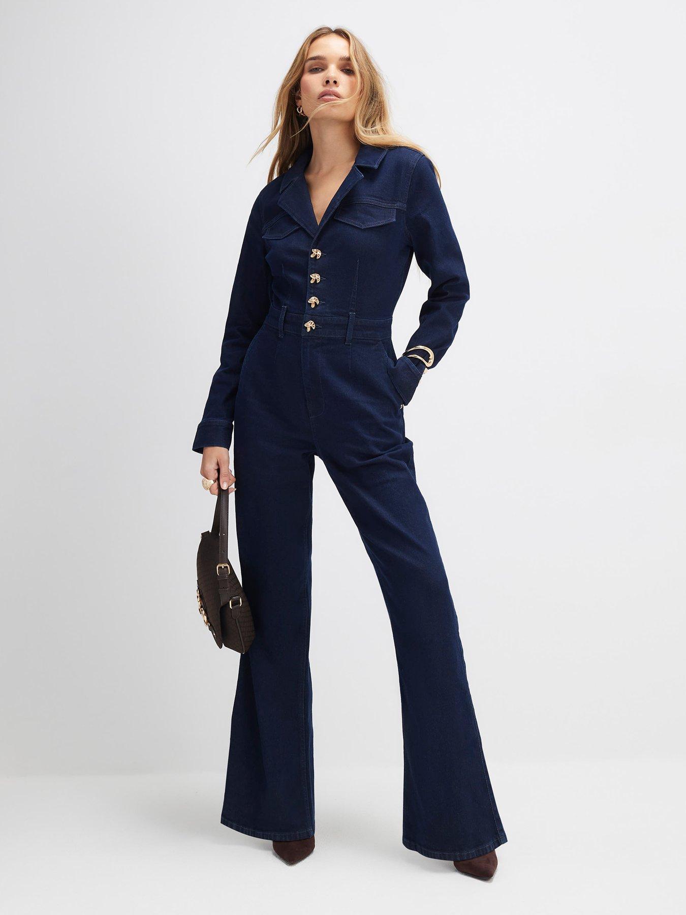 river-island-wide-leg-denim-jumpsuit-blue