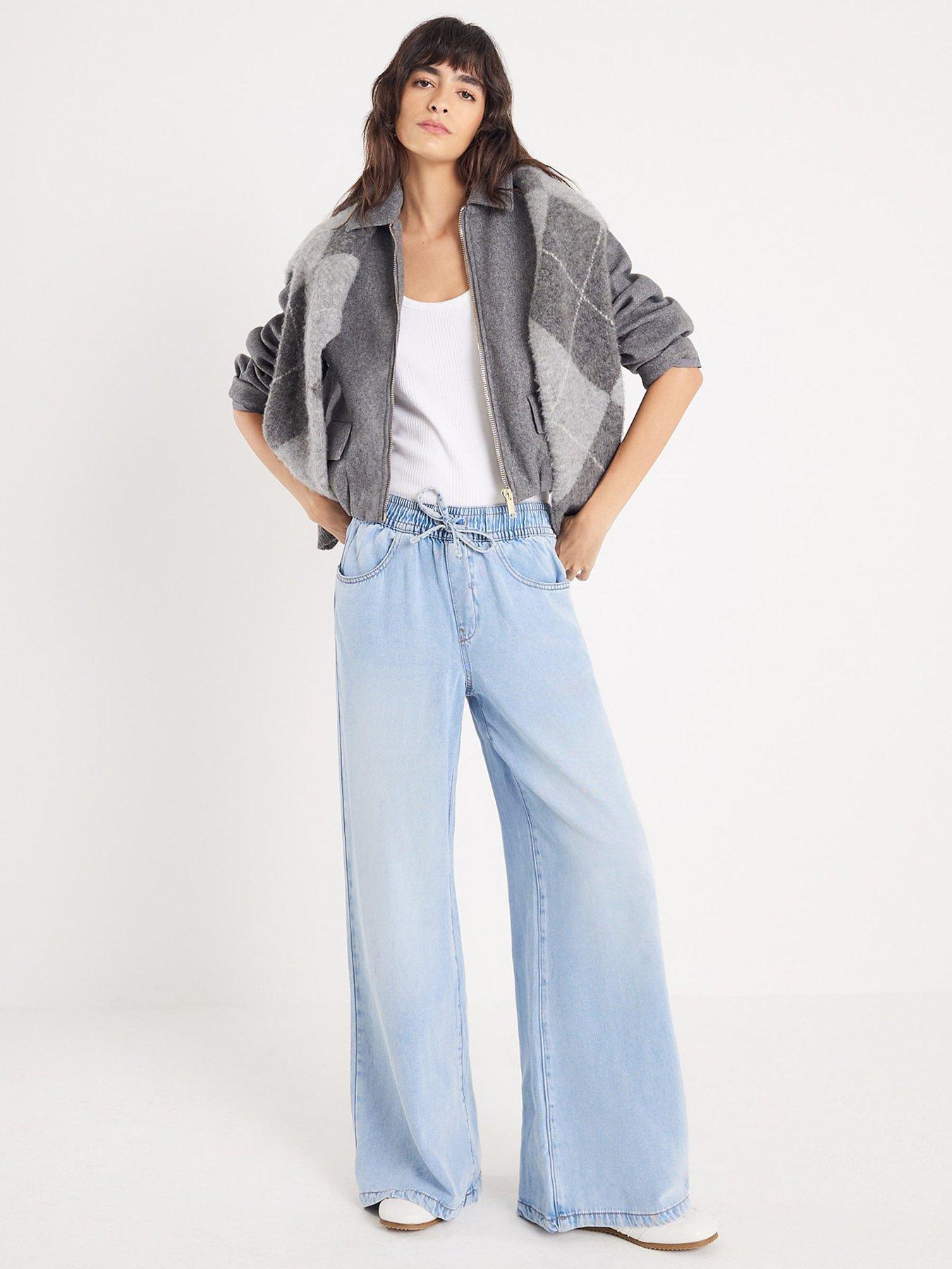 River Island Wide Leg Pj Pant Jasmine - Blue