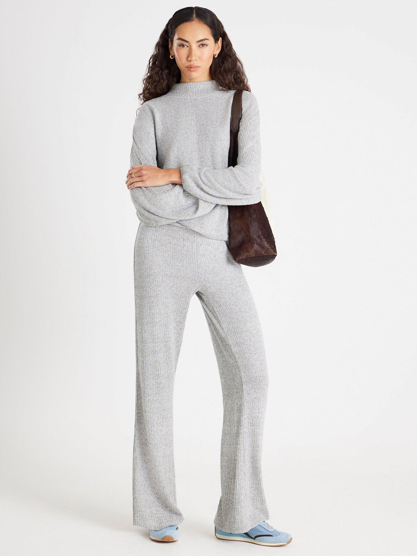 River Island Batwing Knit Set - Grey