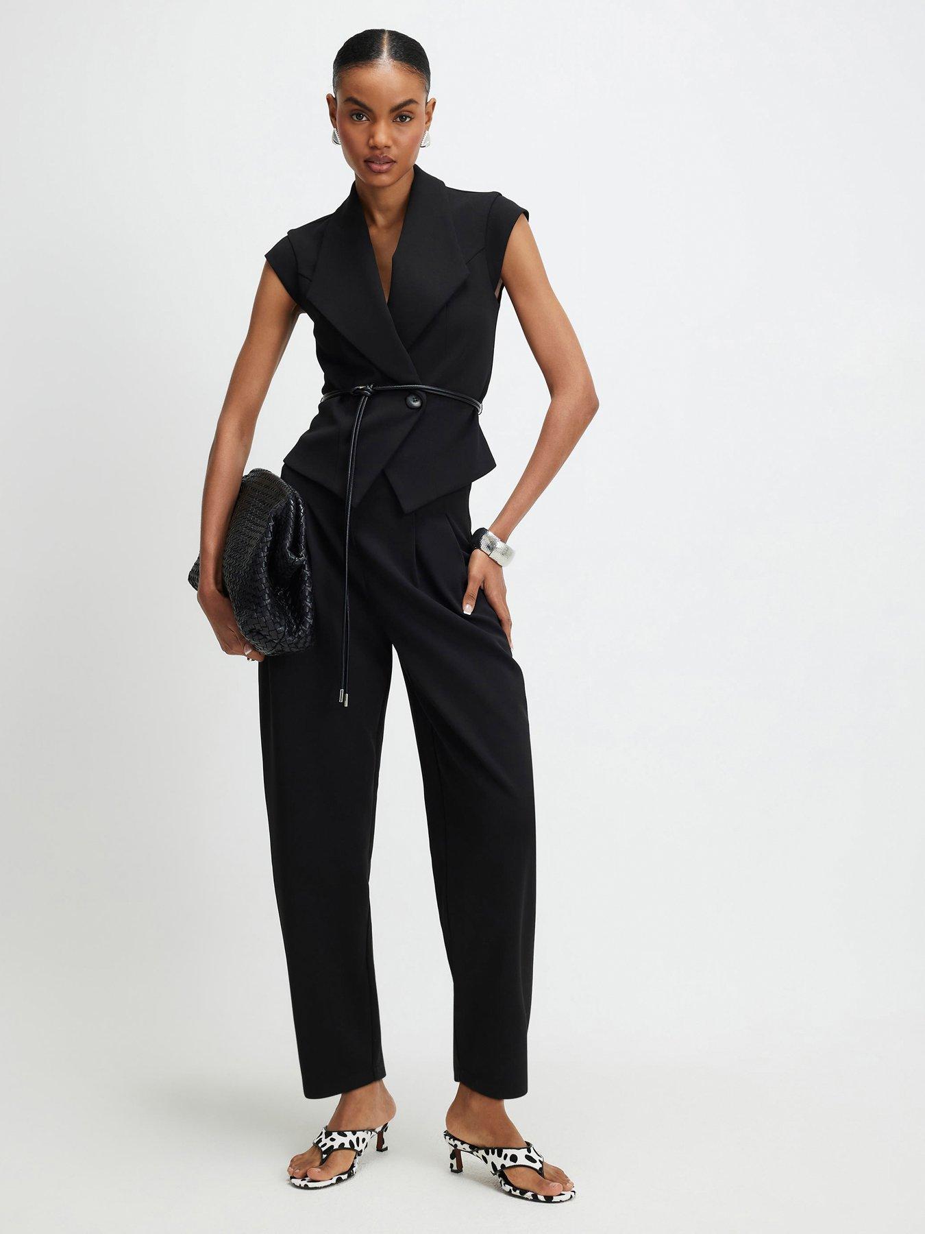 River Island Tapered Trouser - Black