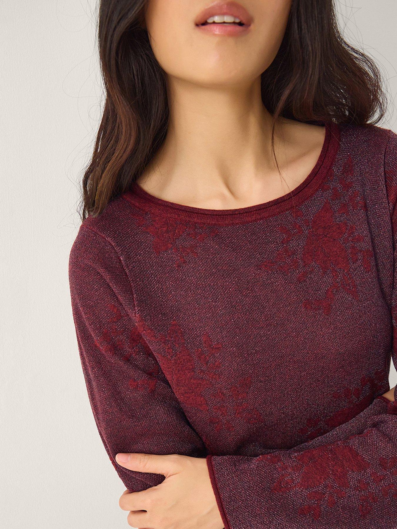 Image 4 of 5 of Monsoon Fianna Floral Dress - Purple