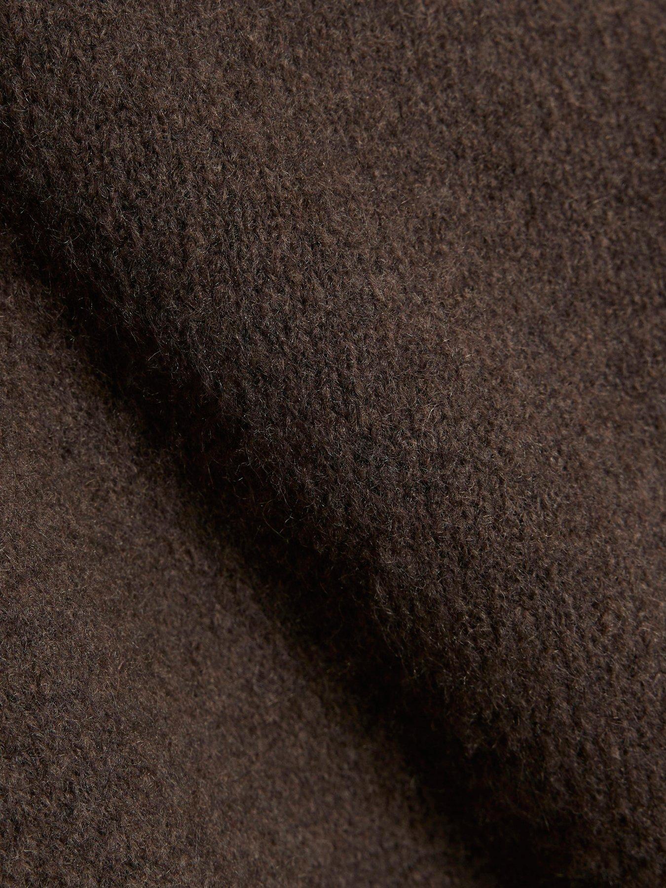Image 6 of 6 of River Island Cosy Jumper Dress - Brown