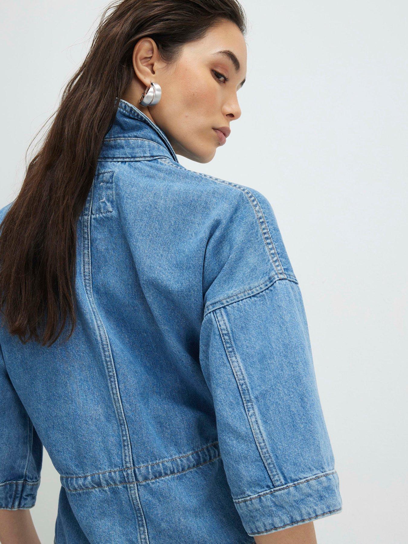 Image 2 of 4 of River Island Lia Tie Front Top - Blue