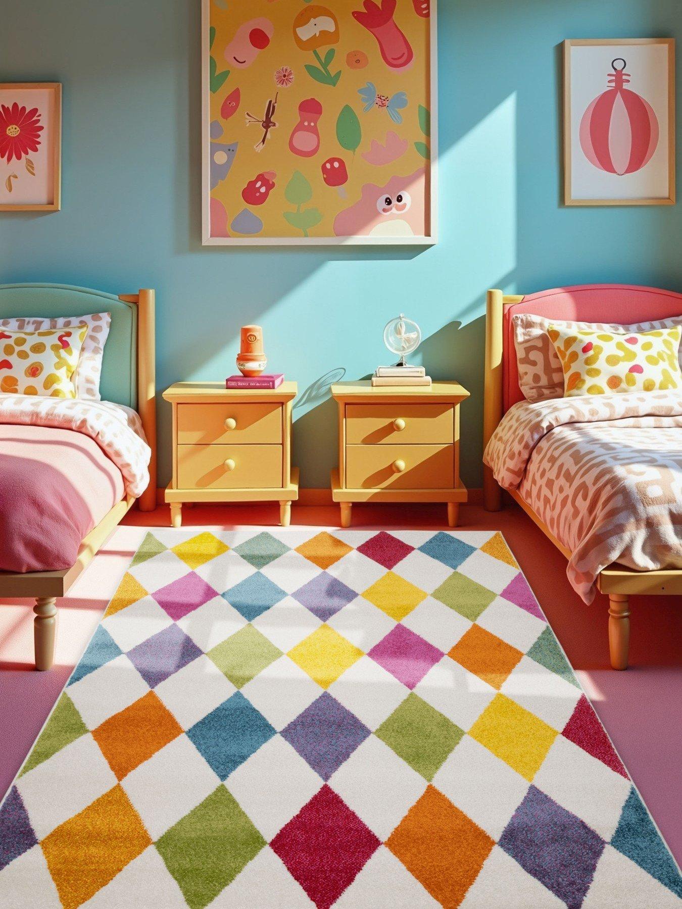 Very Home New Villa Harlequin Rug 120 X 170cm