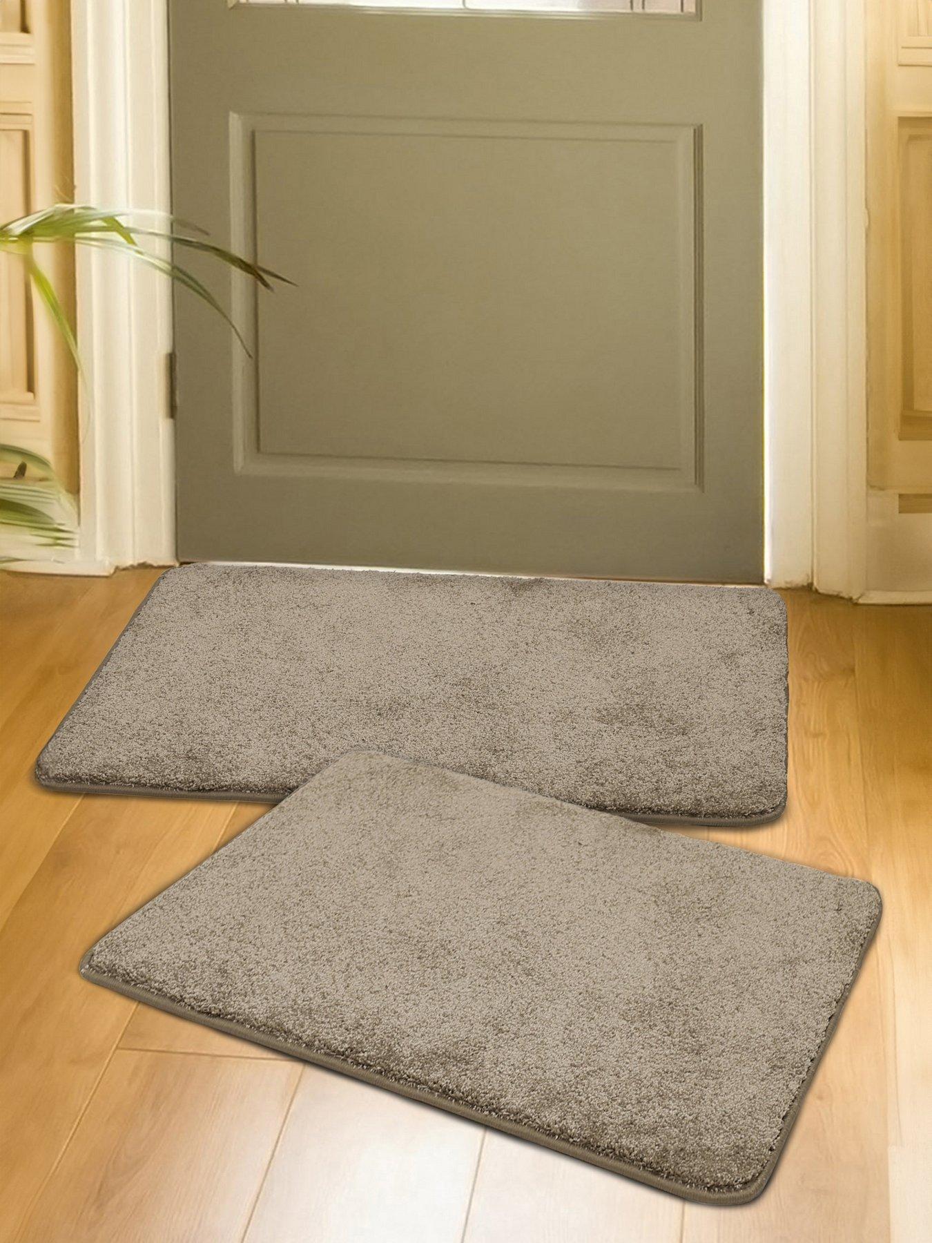 The Very Collection Scattamat Pack Of 2 Doormats 50 X 80cm. - Charcoal