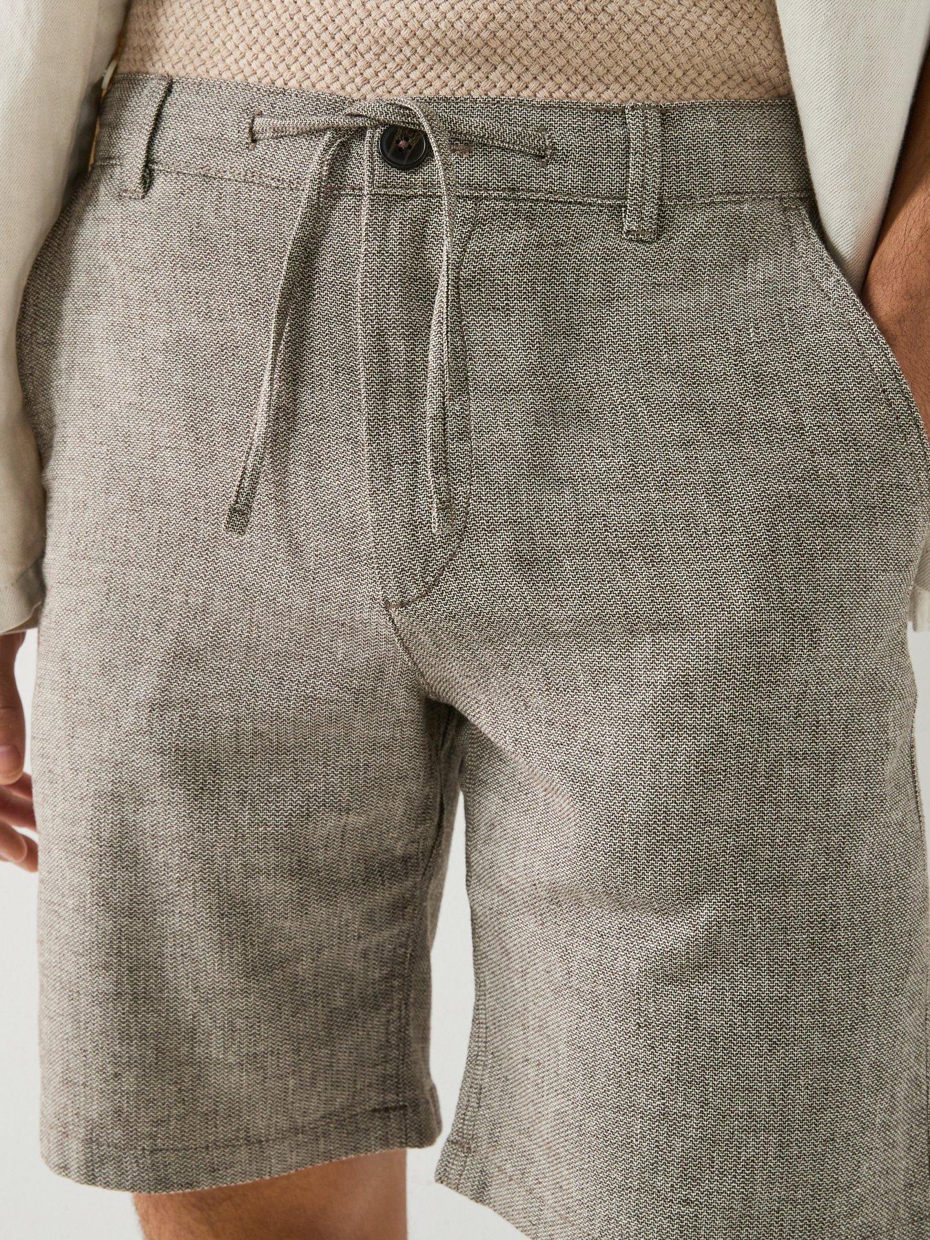  image of selected-brody-slim-fit-linen-shorts