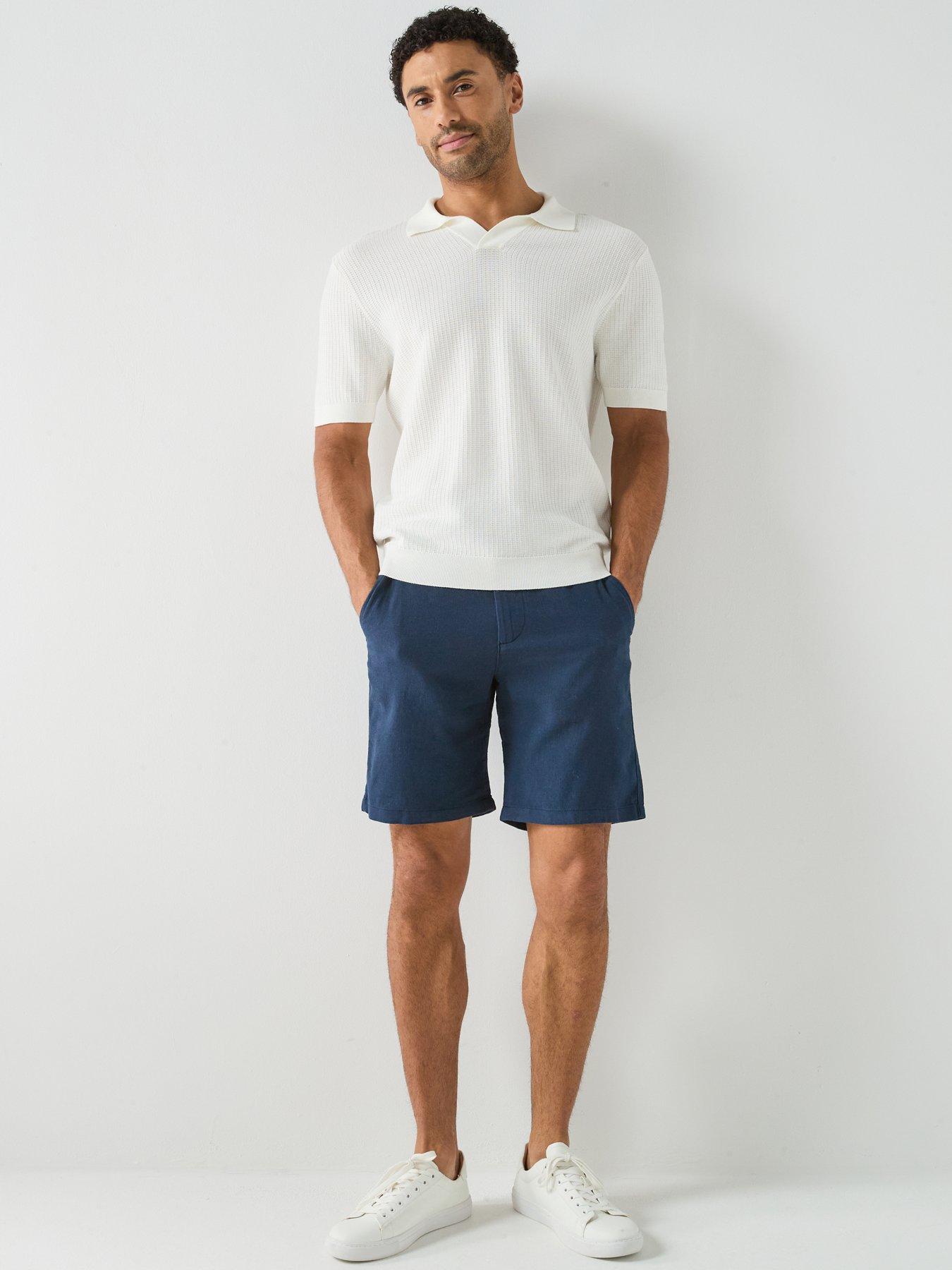  image of selected-selected-brody-slim-fit-linen-shorts