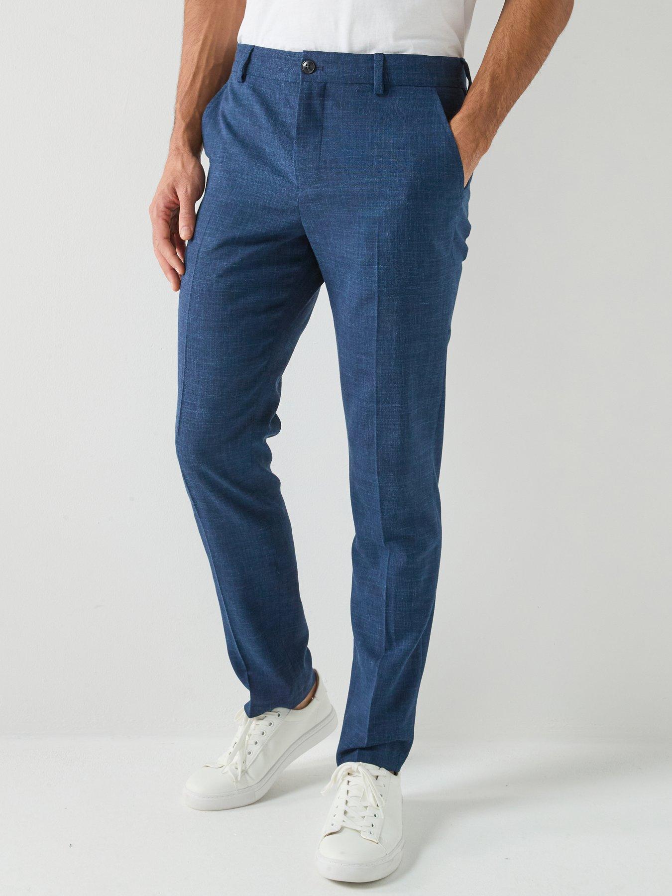 Image 1 of 6 of Selected Oasis Slim Fit Linen Suit Trousers