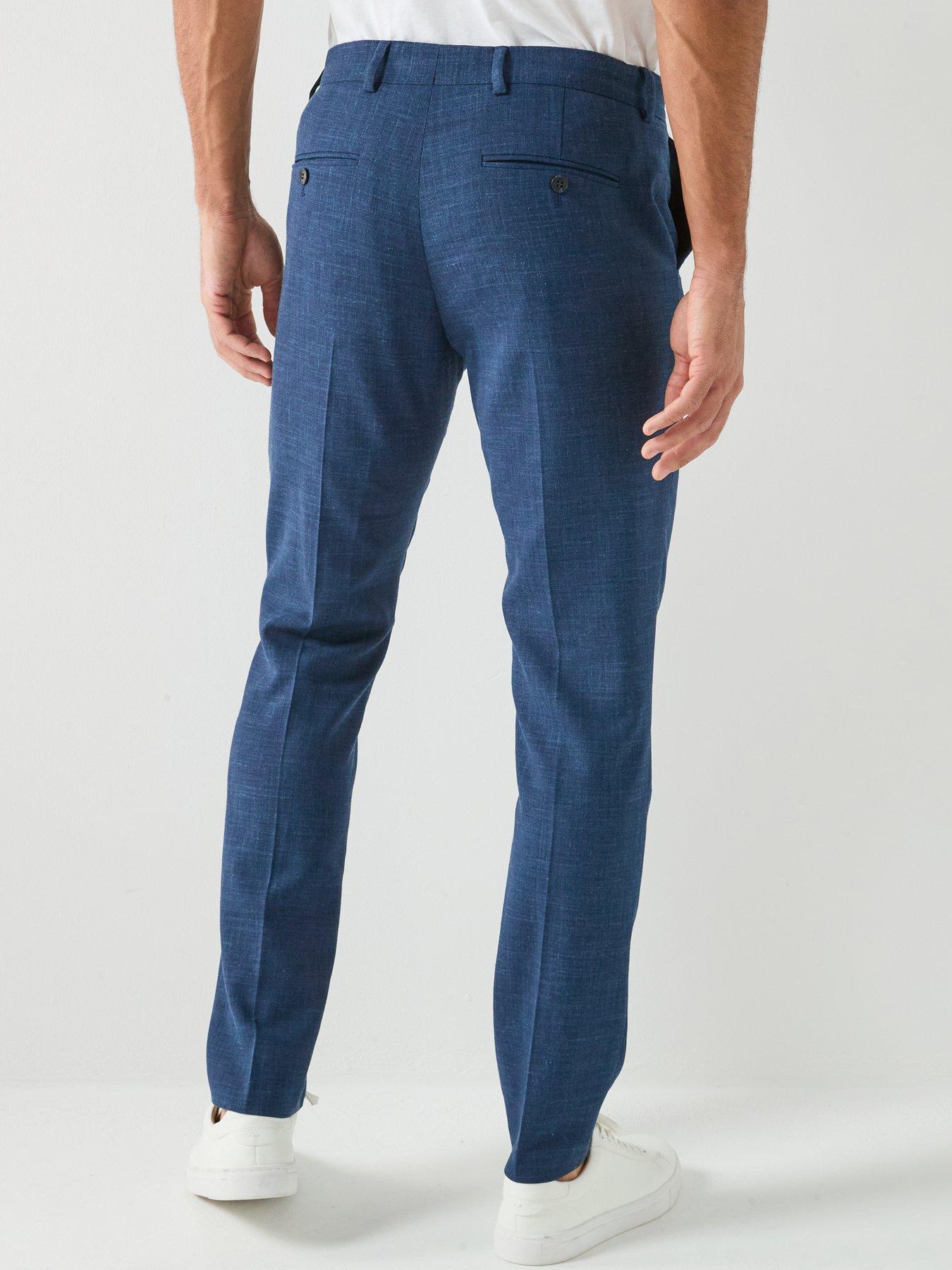 Image 2 of 6 of Selected Oasis Slim Fit Linen Suit Trousers