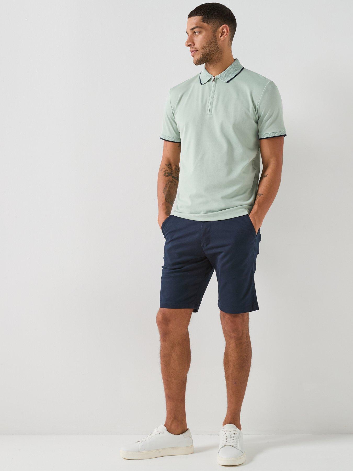 Image 3 of 4 of Selected Miles Slim Fit Flex Shorts